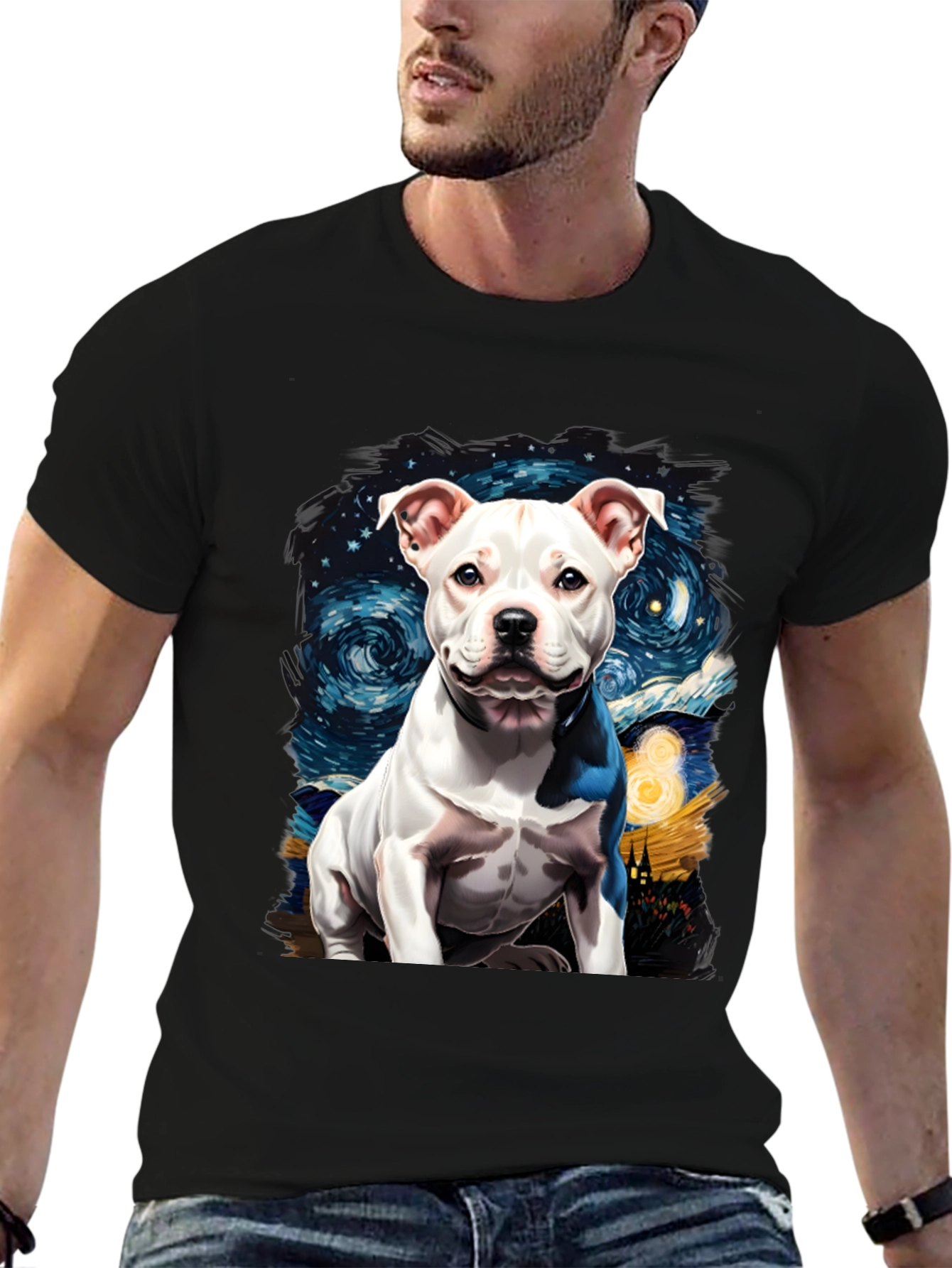 Dog Starry Night Graphic Tee