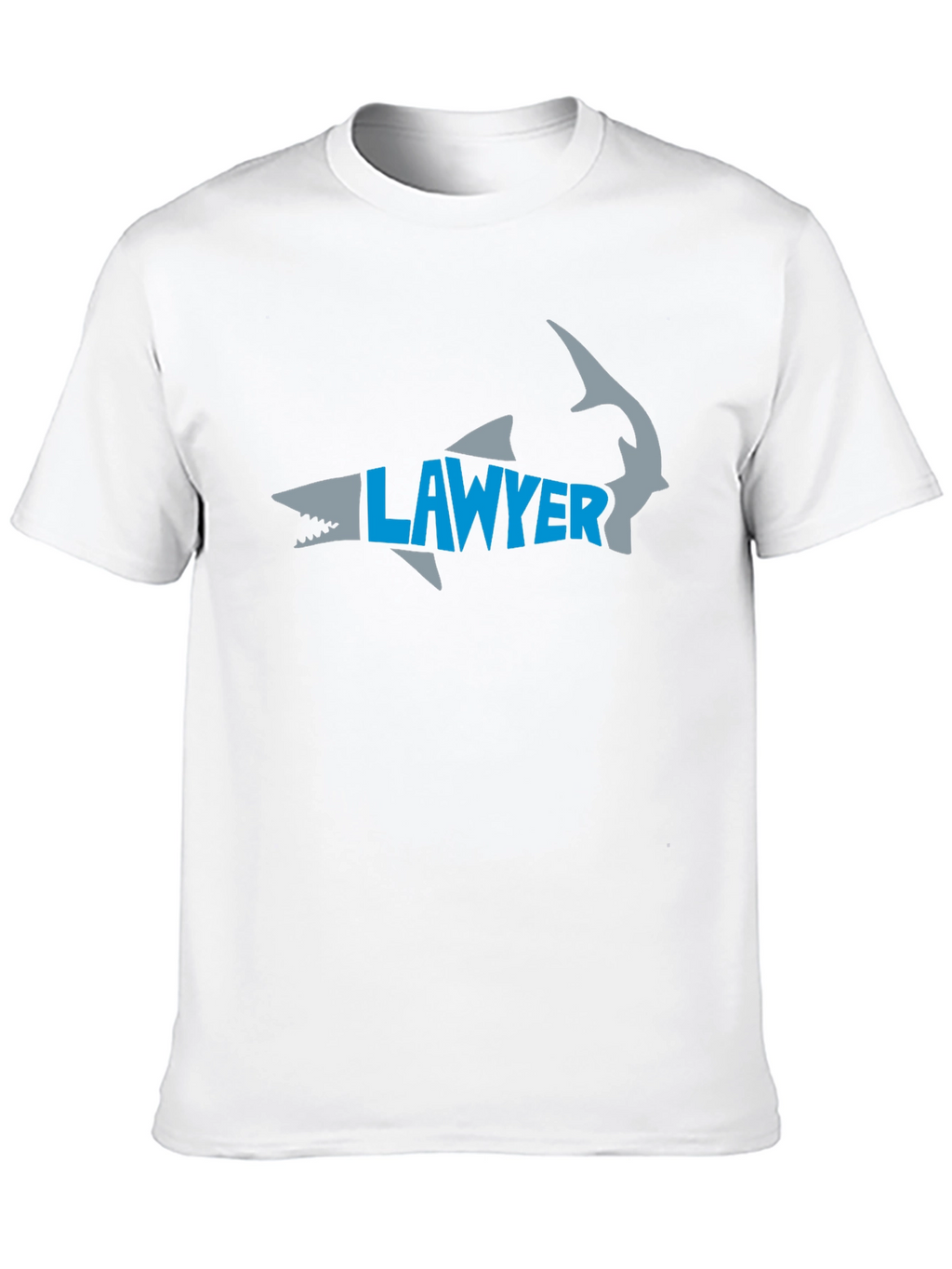 Lawyer Shark Graphic Tee - Black Cotton T-Shirt