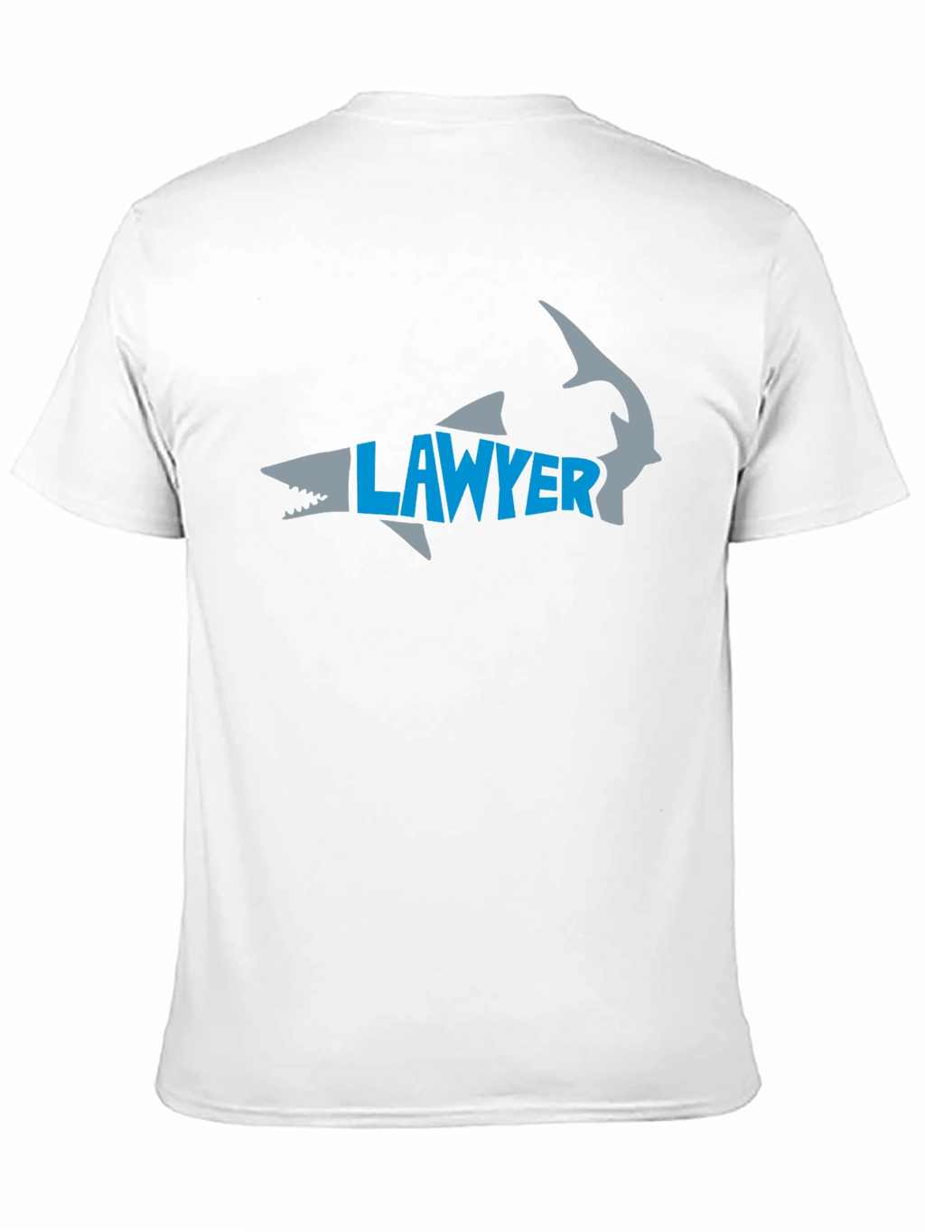 Lawyer Shark Graphic Tee - Black Cotton T-Shirt