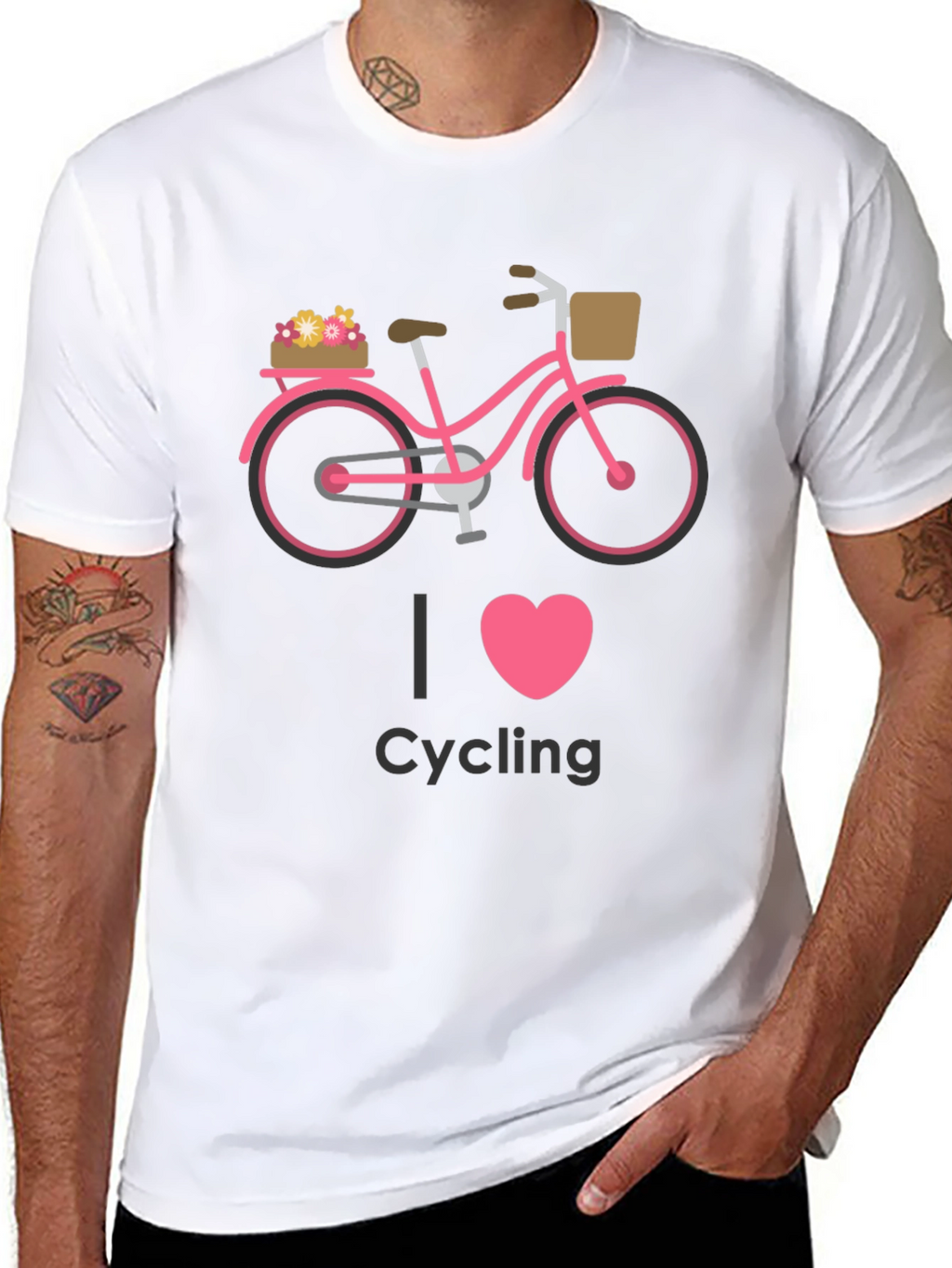 I Heart Cycling Graphic Tee