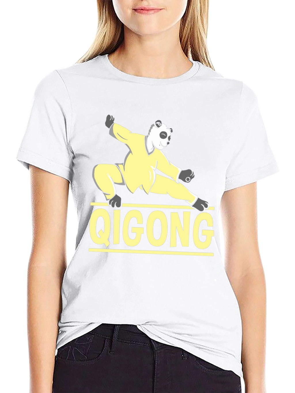 Panda Qigong Black T-Shirt