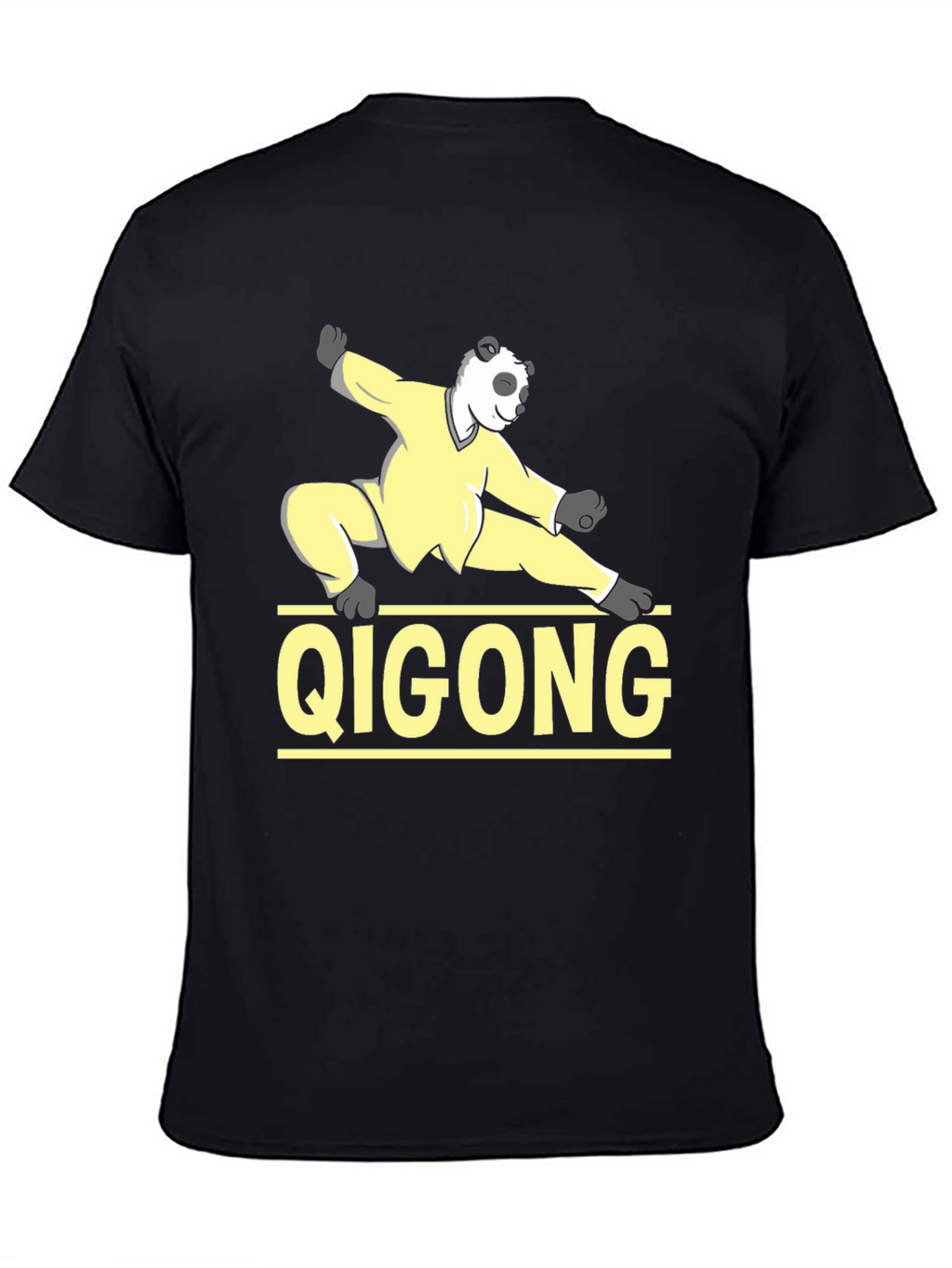 Panda Qigong Black T-Shirt