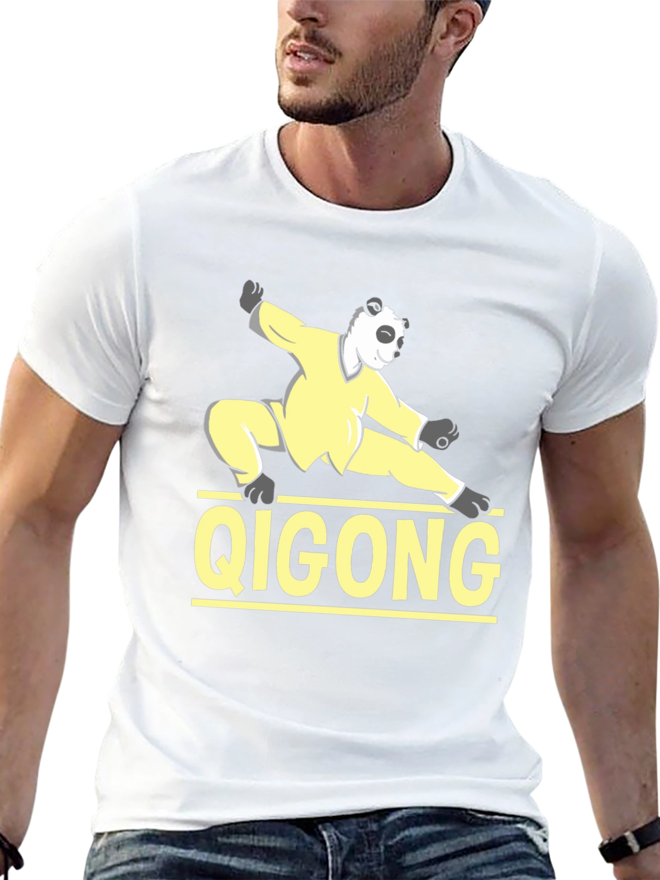 Panda Qigong Black T-Shirt