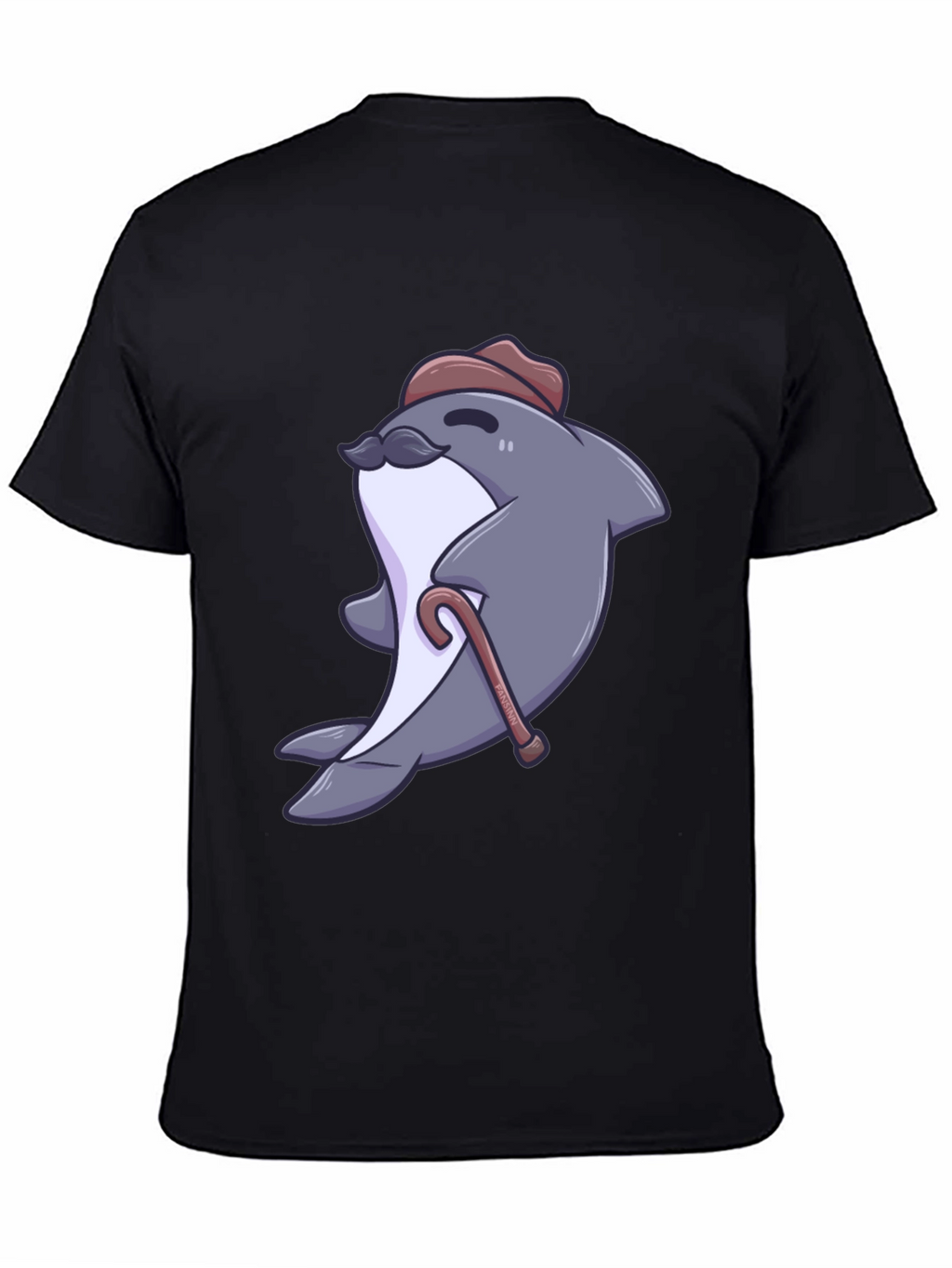 Dapper Dolphin T-Shirt - Cartoon Character Tee