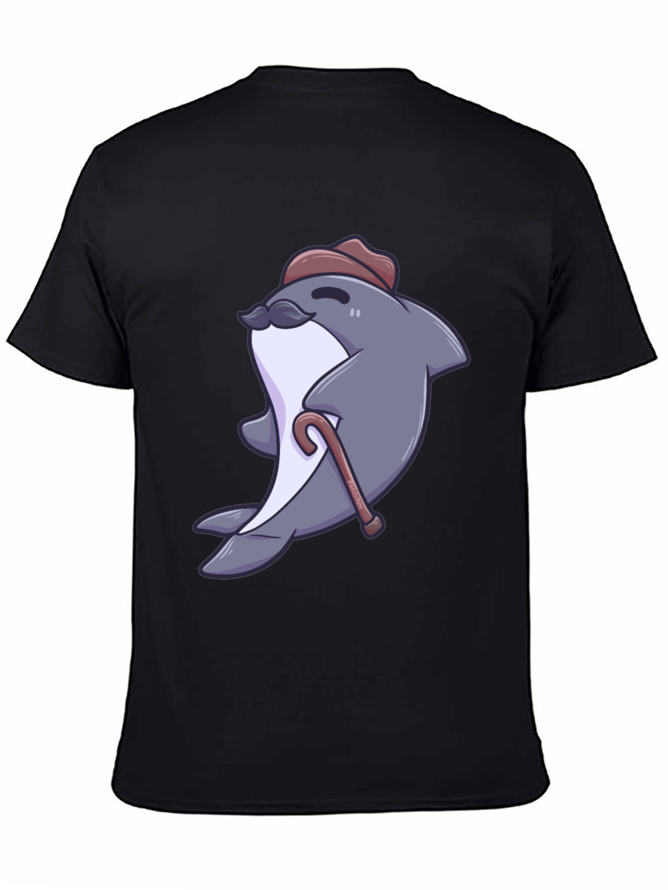 Dapper Dolphin T-Shirt - Cartoon Character Tee