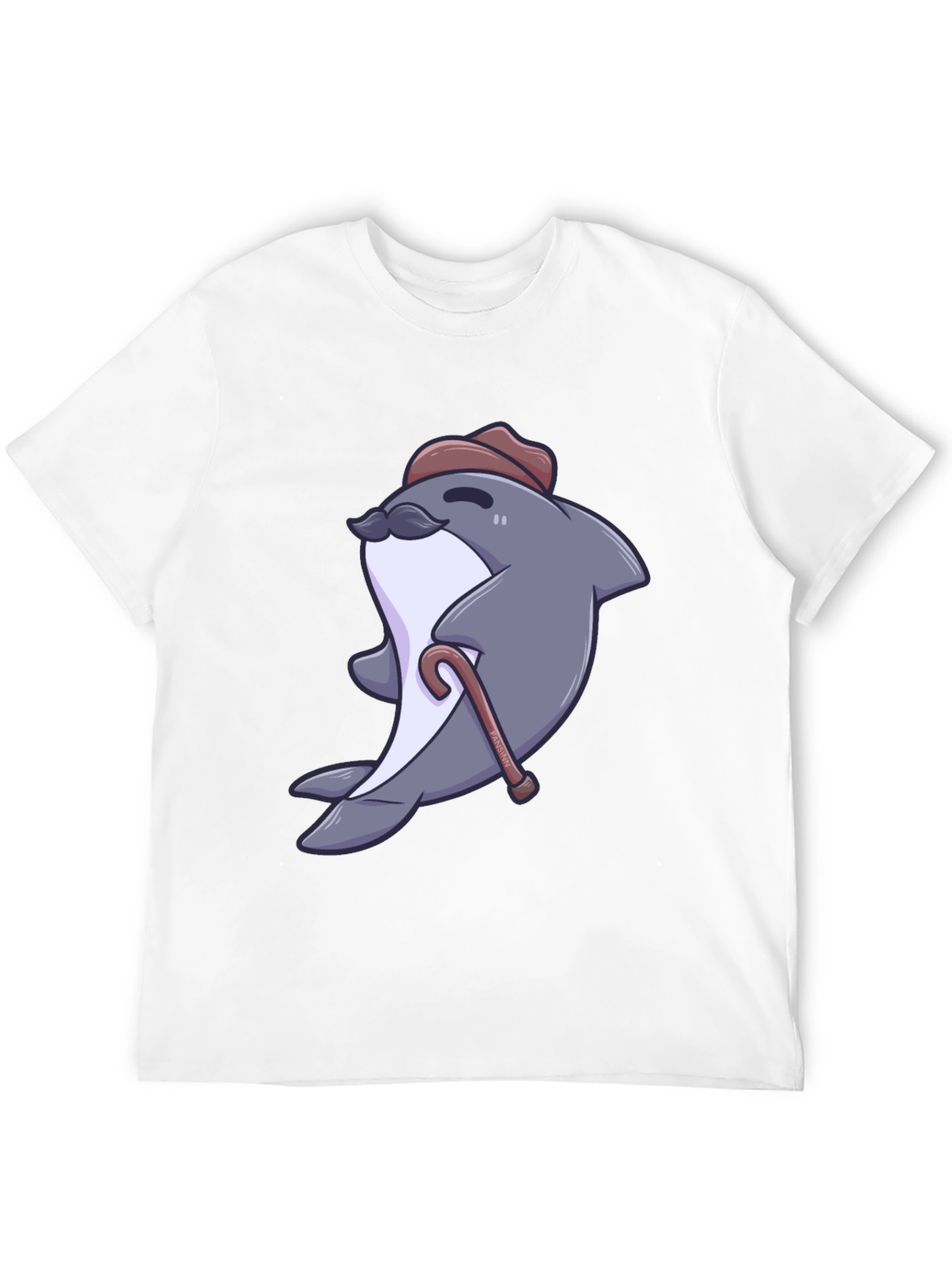 Dapper Dolphin T-Shirt - Cartoon Character Tee
