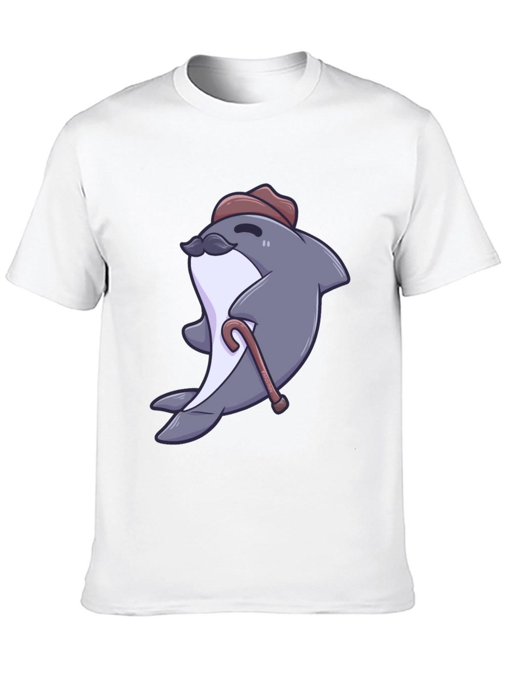 Dapper Dolphin T-Shirt - Cartoon Character Tee