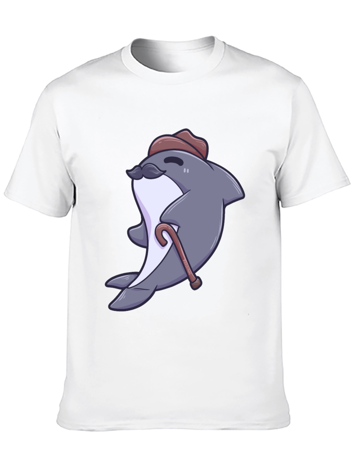 Dapper Dolphin T-Shirt - Cartoon Character Tee