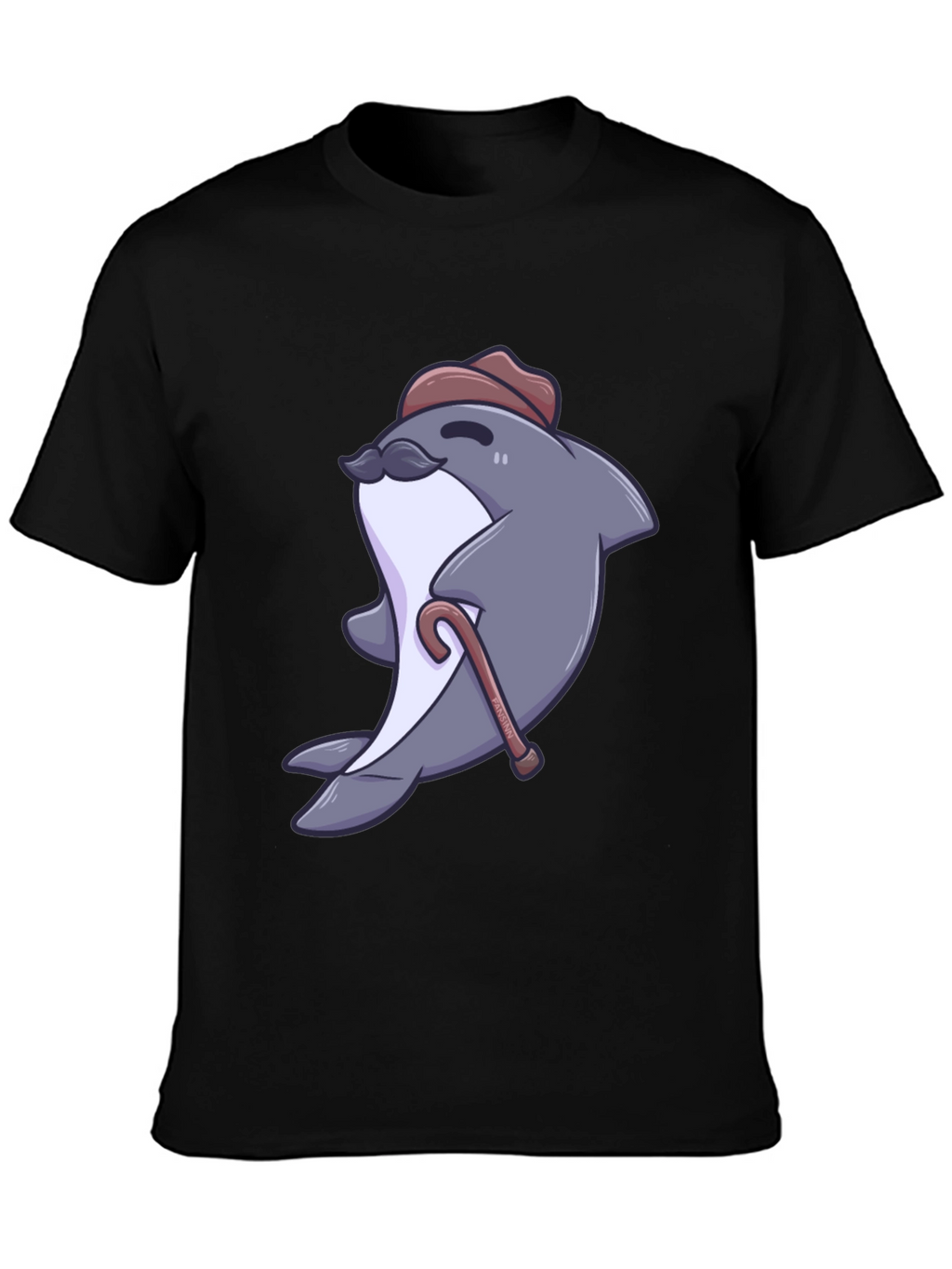 Dapper Dolphin T-Shirt - Cartoon Character Tee