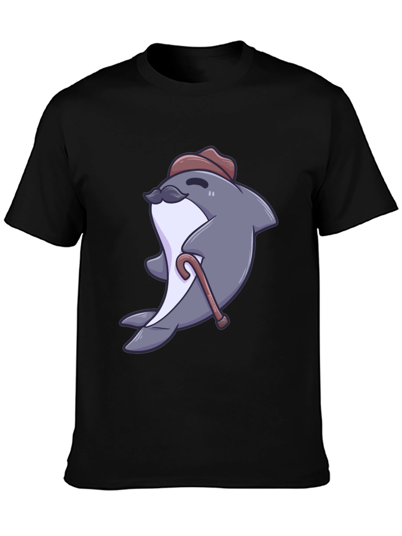 Dapper Dolphin T-Shirt - Cartoon Character Tee