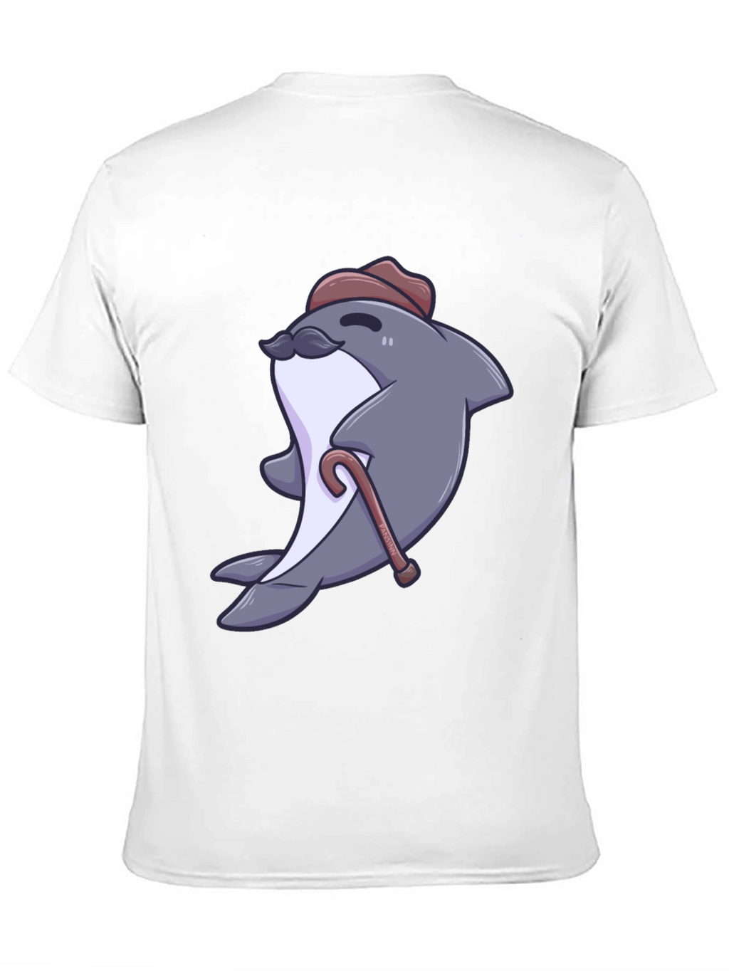 Dapper Dolphin T-Shirt - Cartoon Character Tee