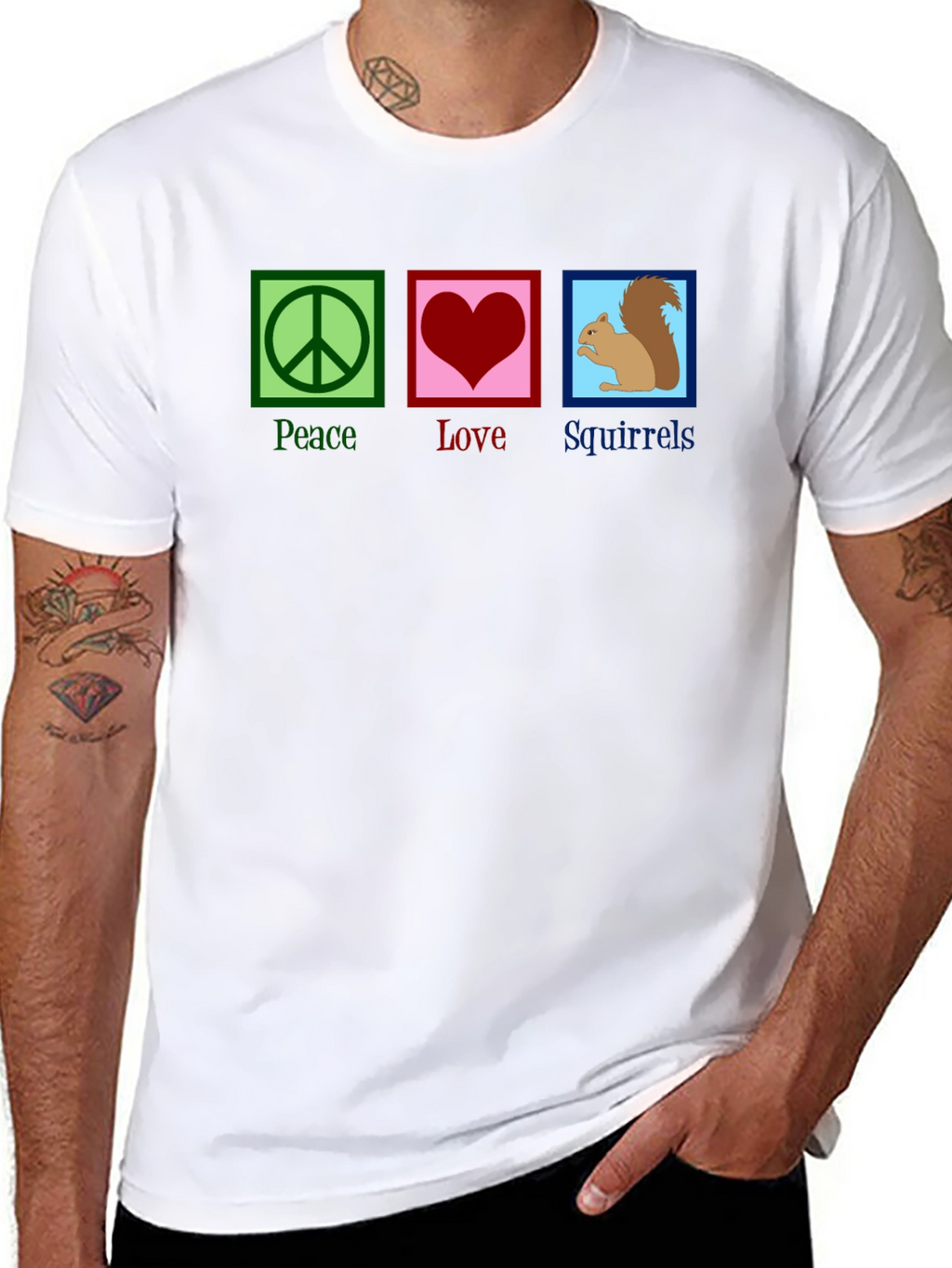 Peace Love Squirrels T-Shirt