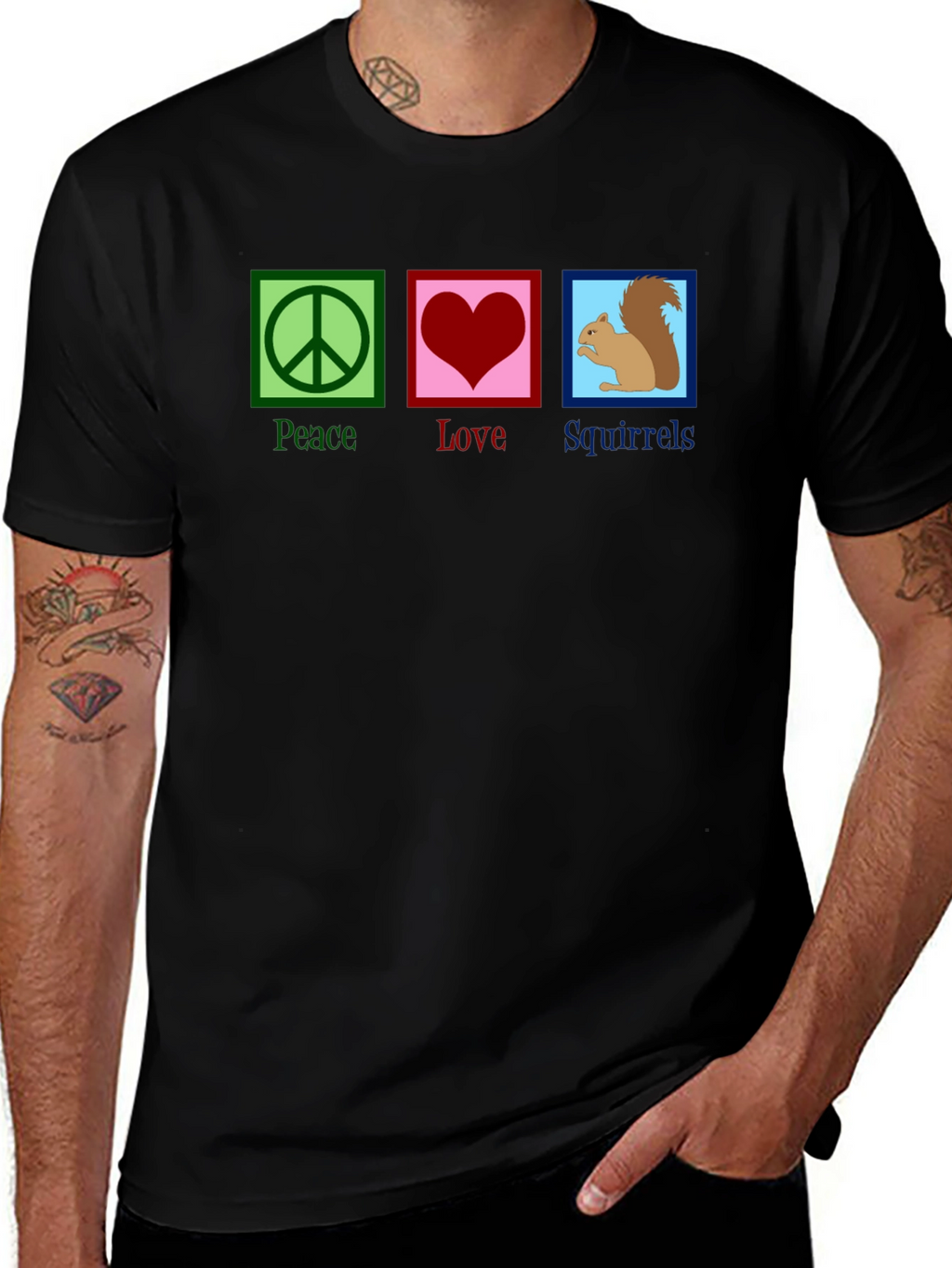 Peace Love Squirrels T-Shirt