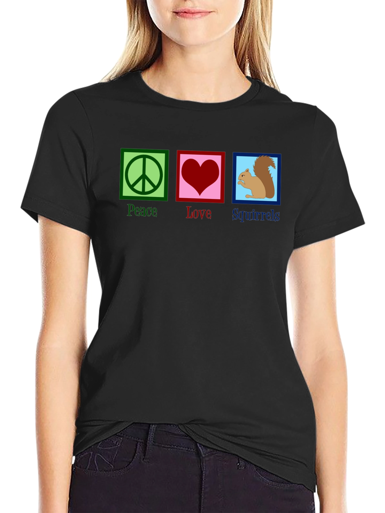Peace Love Squirrels T-Shirt
