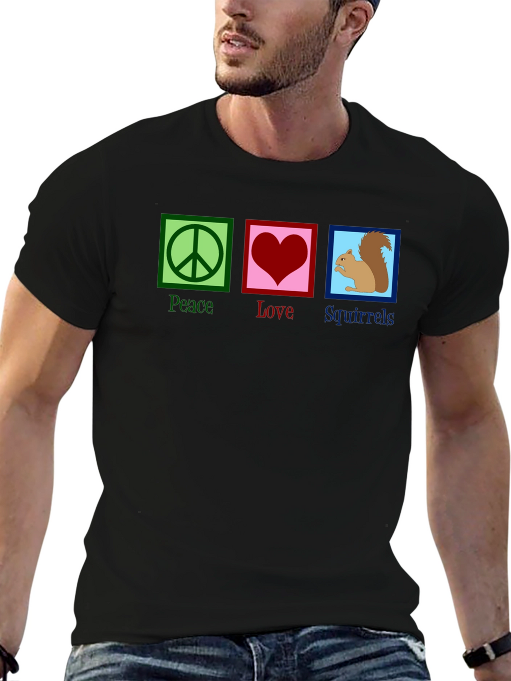 Peace Love Squirrels T-Shirt