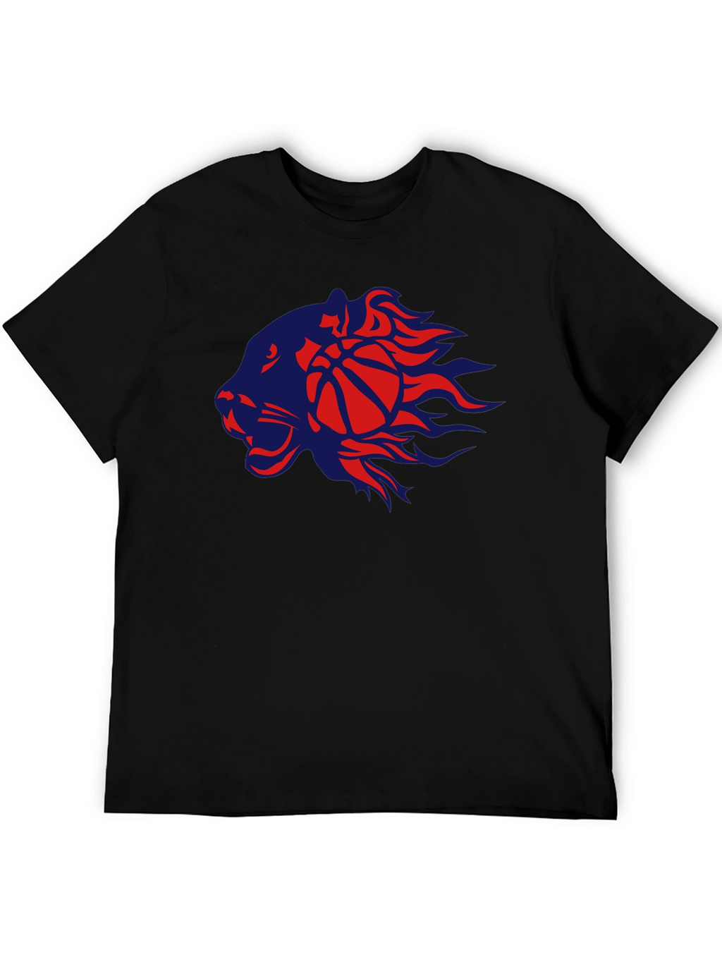 Basketball Lion Graphic T-Shirt
