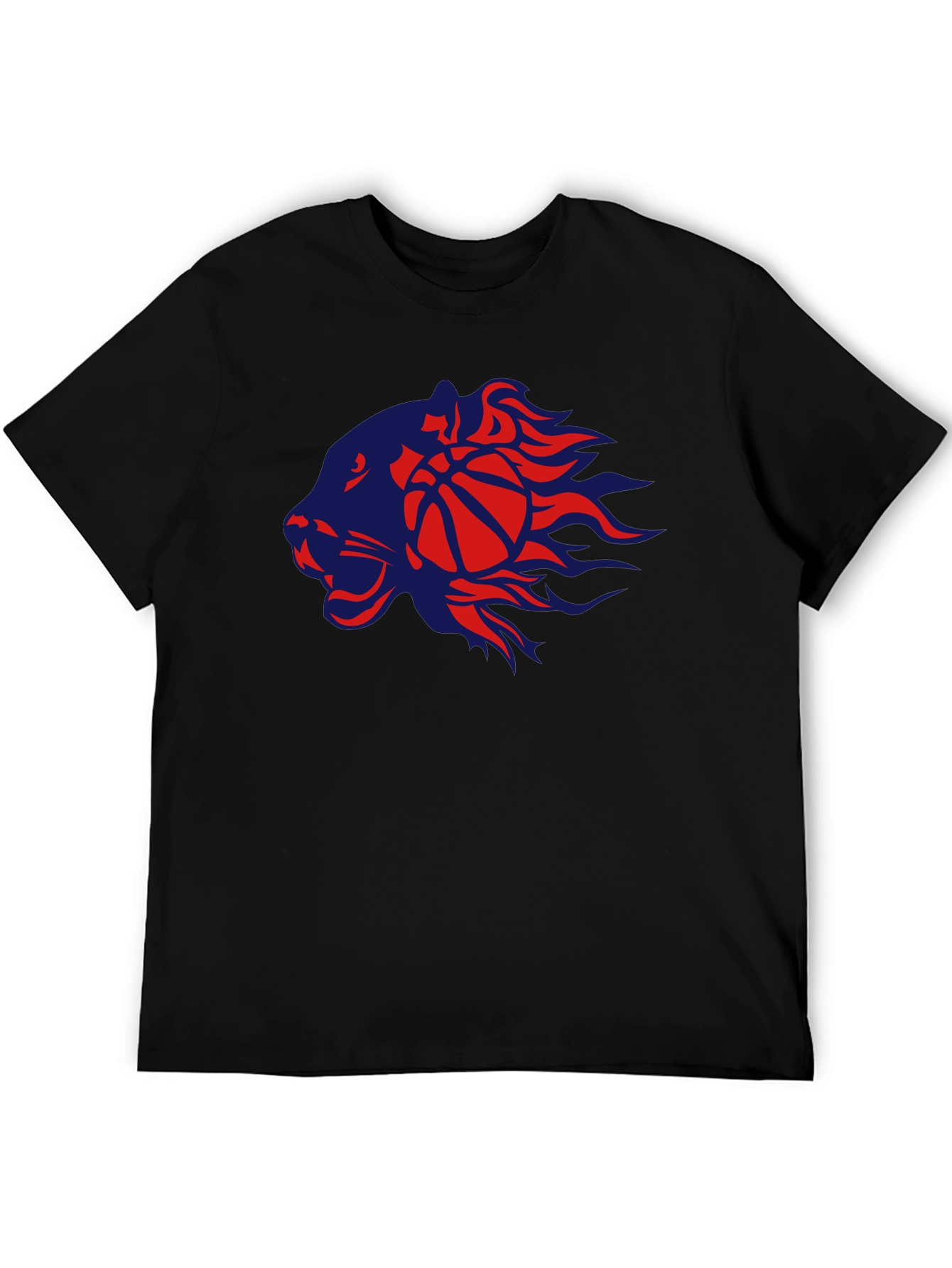 Basketball Lion Graphic T-Shirt