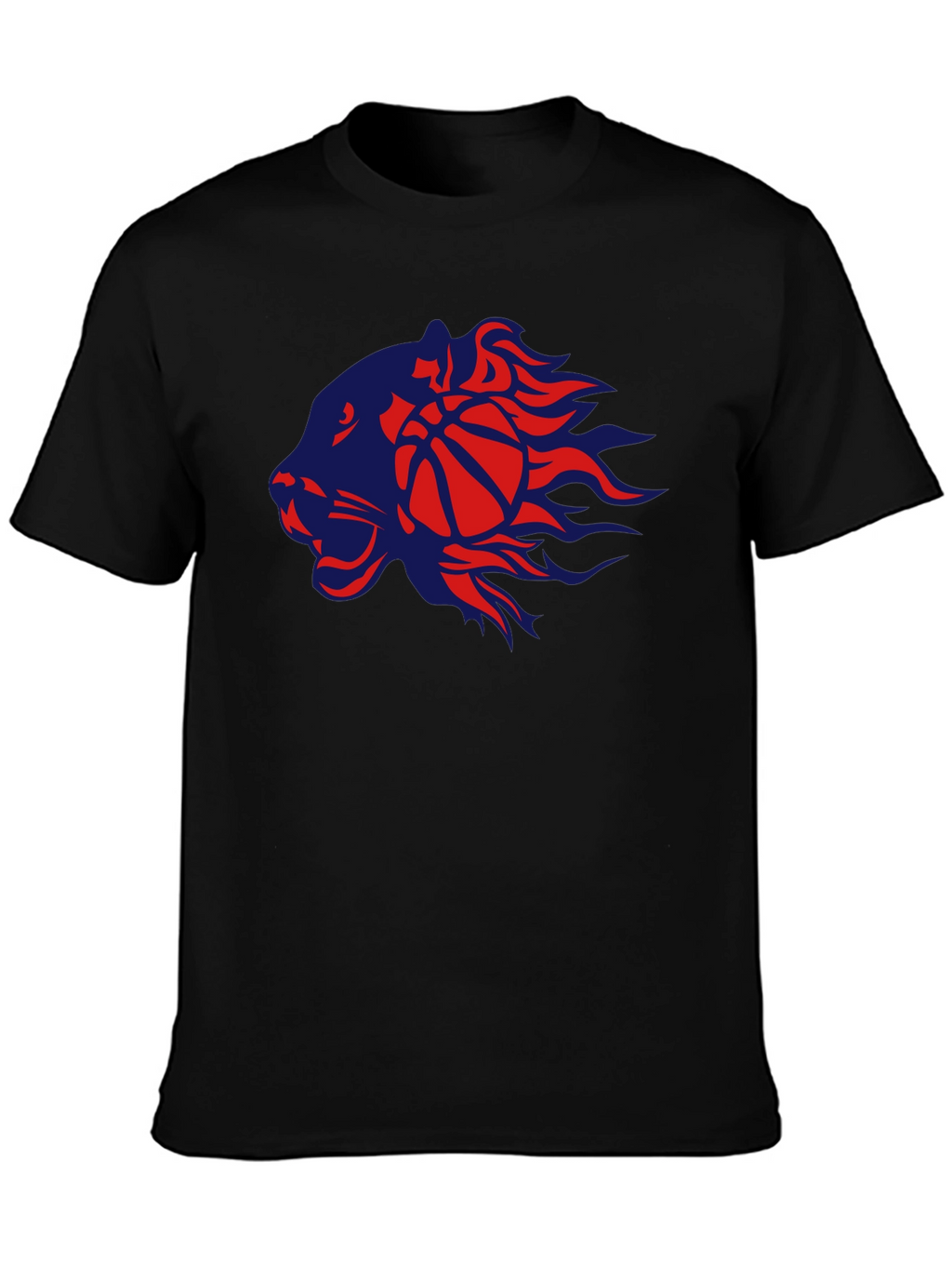 Basketball Lion Graphic T-Shirt