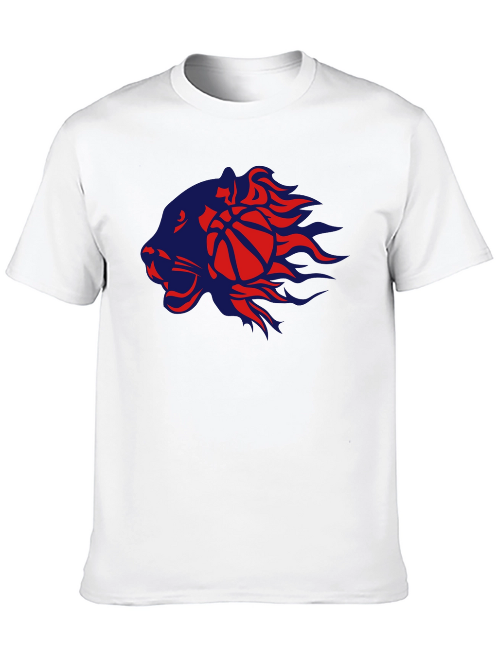 Basketball Lion Graphic T-Shirt