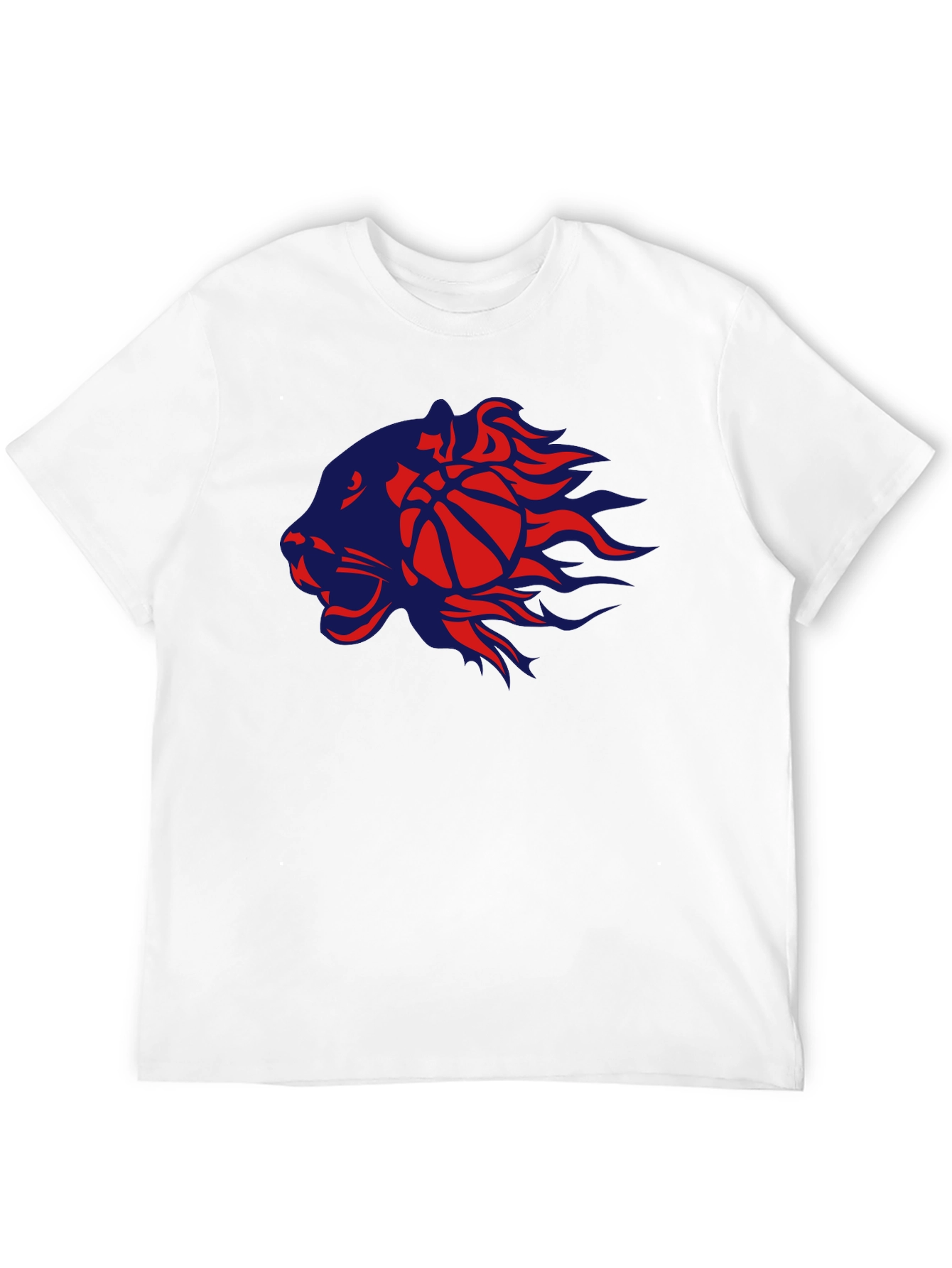 Basketball Lion Graphic T-Shirt