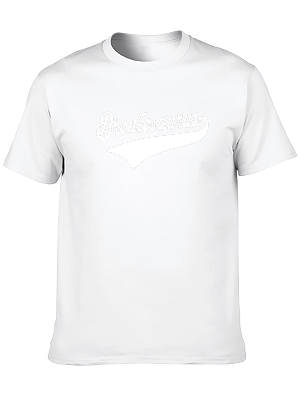 Brontosaurus Black T-Shirt - Retro Style