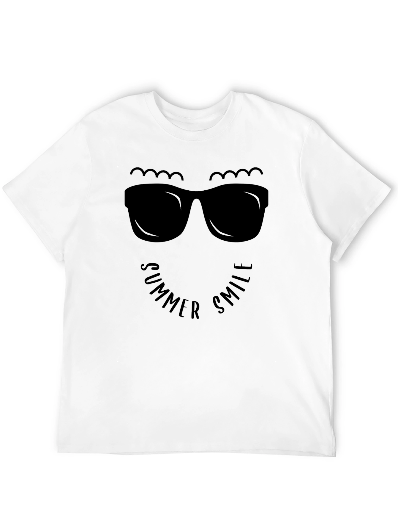 Summer Smile Graphic Tee - Black