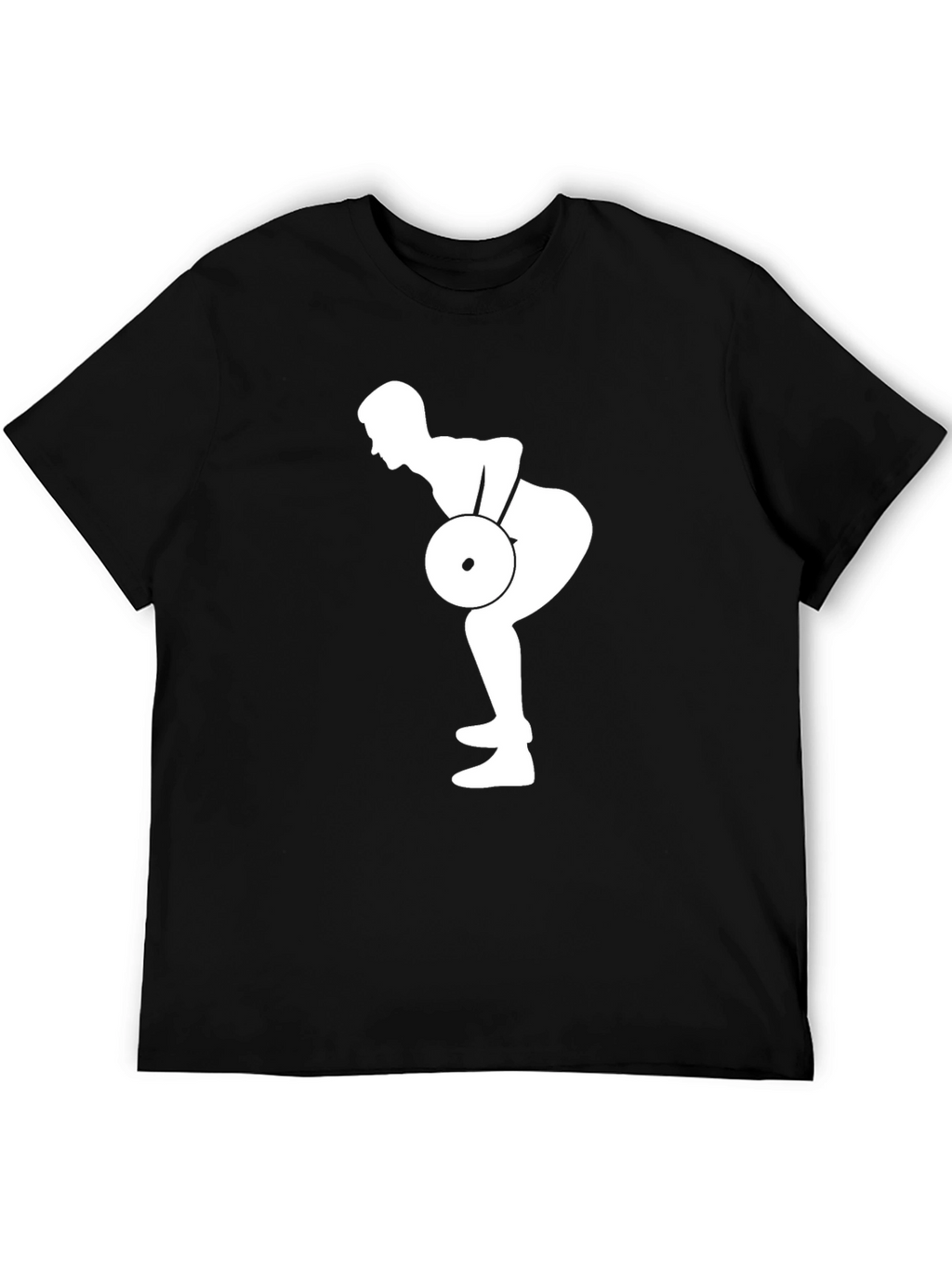 Weightlifting Silhouette Black T-Shirt