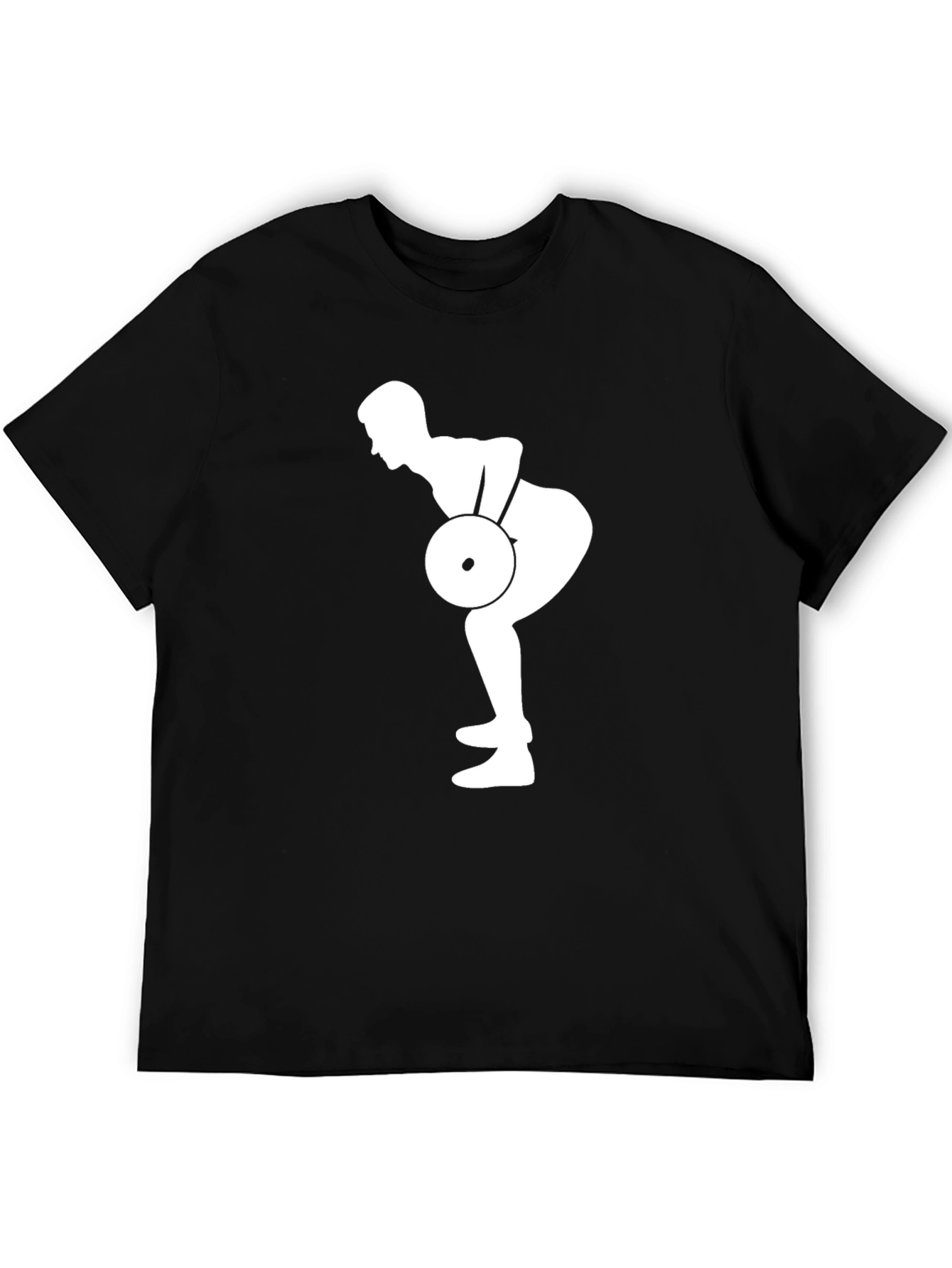 Weightlifting Silhouette Black T-Shirt