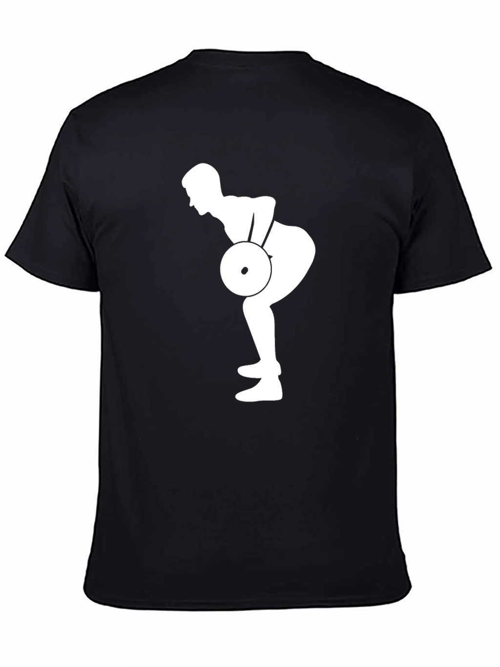 Weightlifting Silhouette Black T-Shirt
