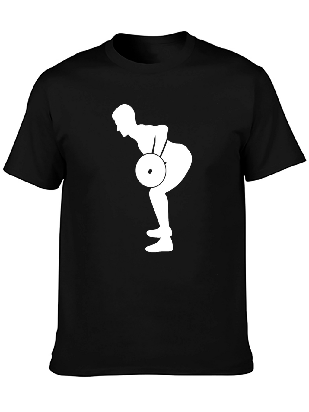 Weightlifting Silhouette Black T-Shirt