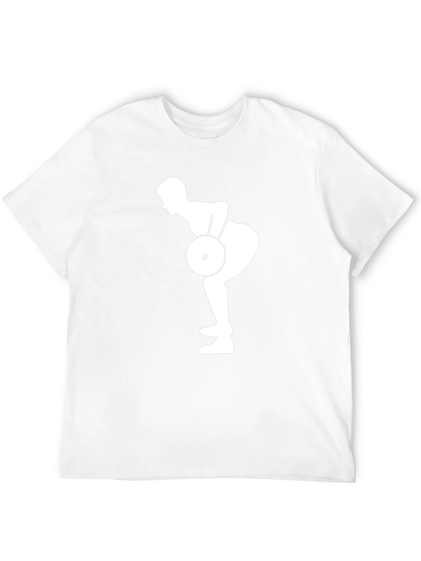 Weightlifting Silhouette Black T-Shirt