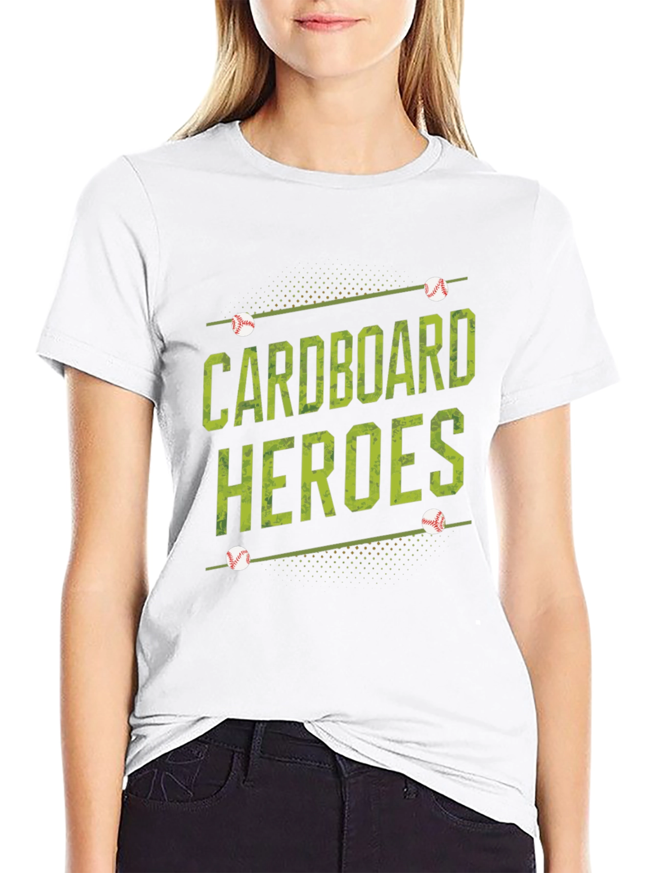 Cardboard Heroes Baseball Graphic T-Shirt