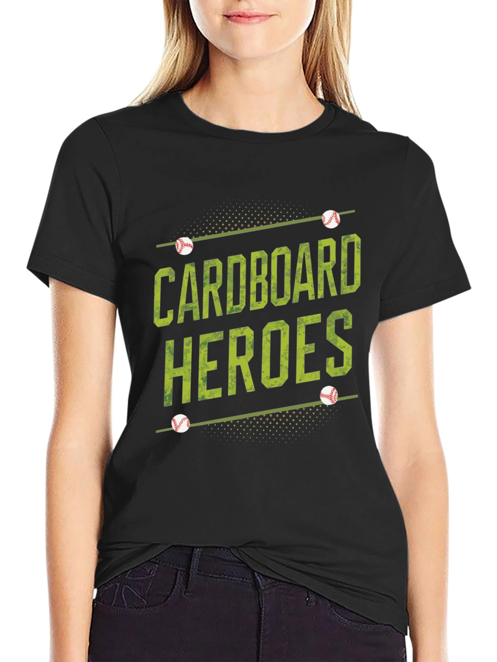 Cardboard Heroes Baseball Graphic T-Shirt