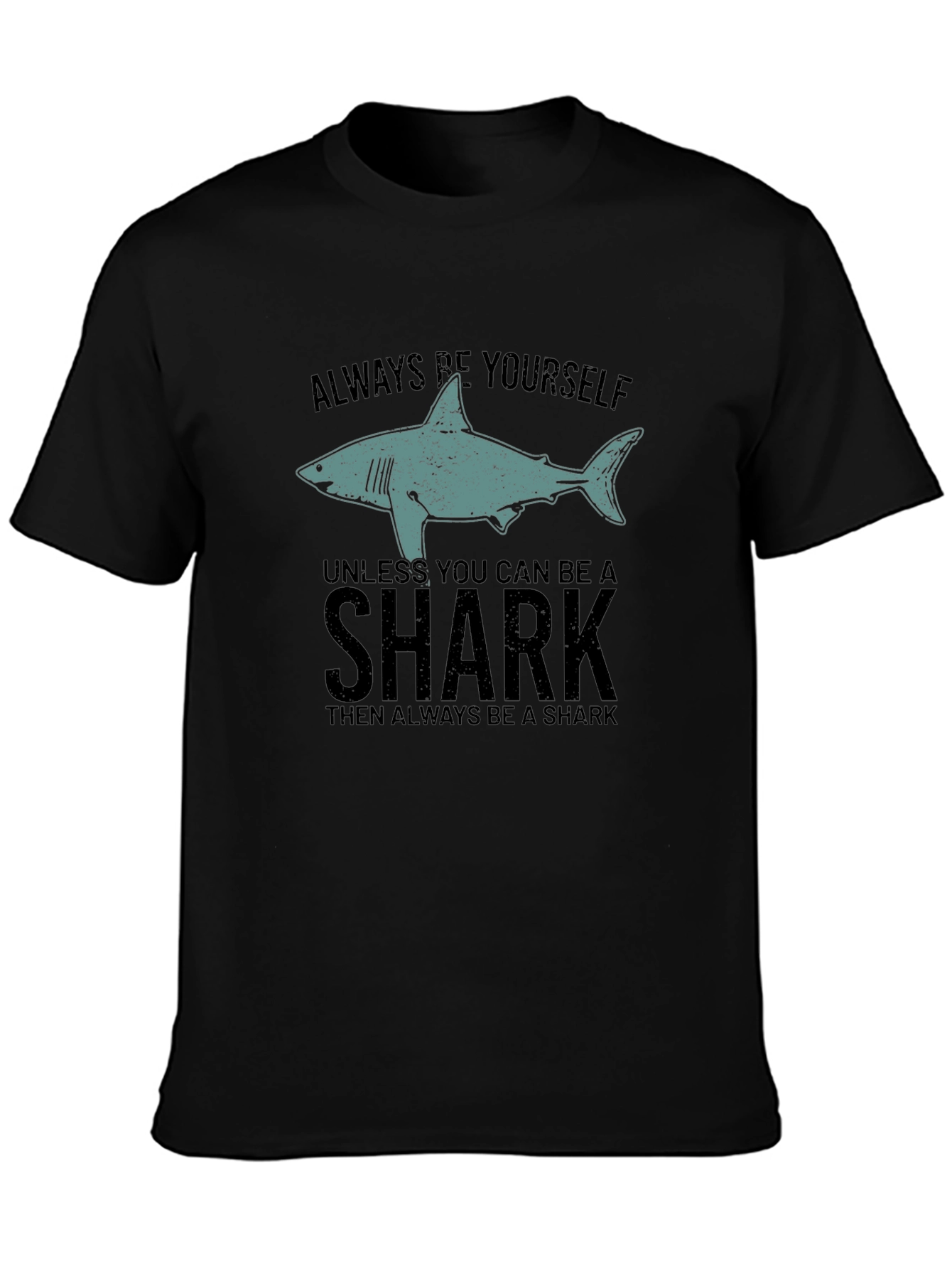 Be Yourself Shark Mens Graphic Tee