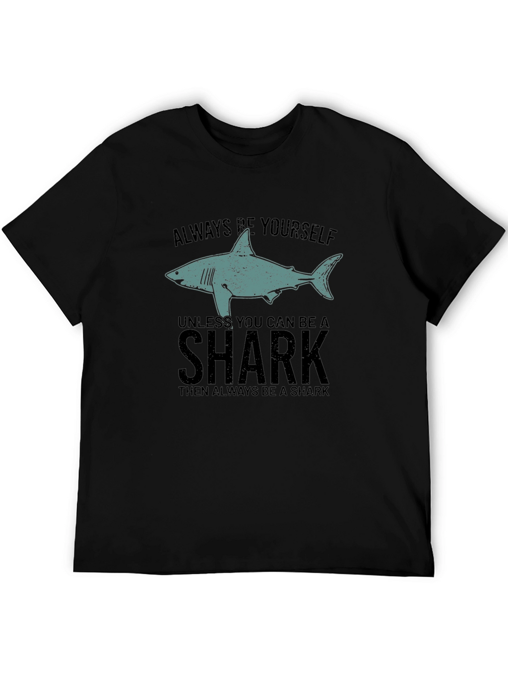 Be Yourself Shark Mens Graphic Tee