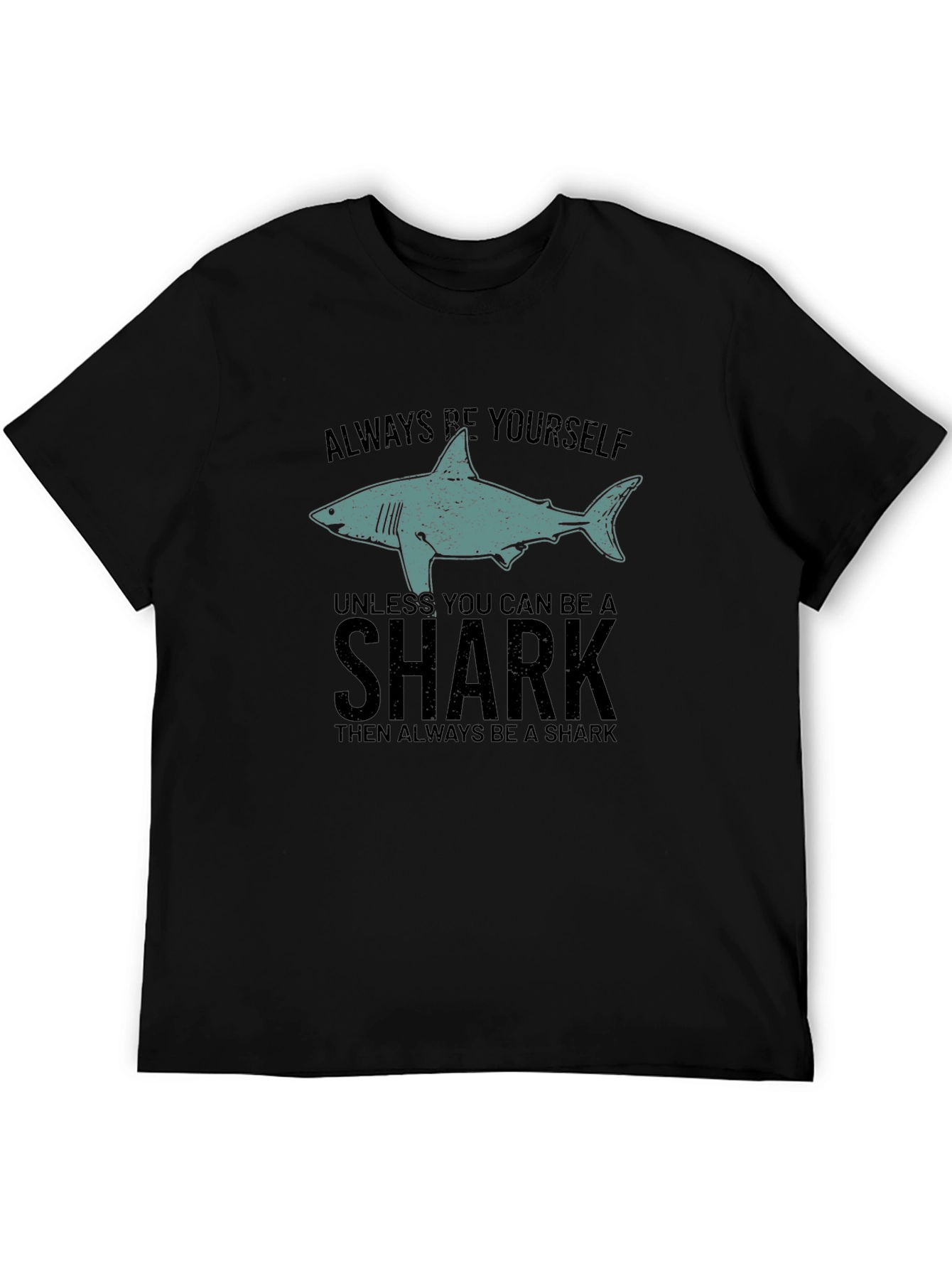 Be Yourself Shark Mens Graphic Tee