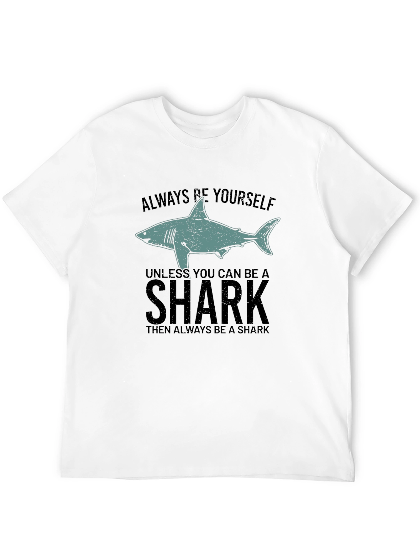 Be Yourself Shark Mens Graphic Tee