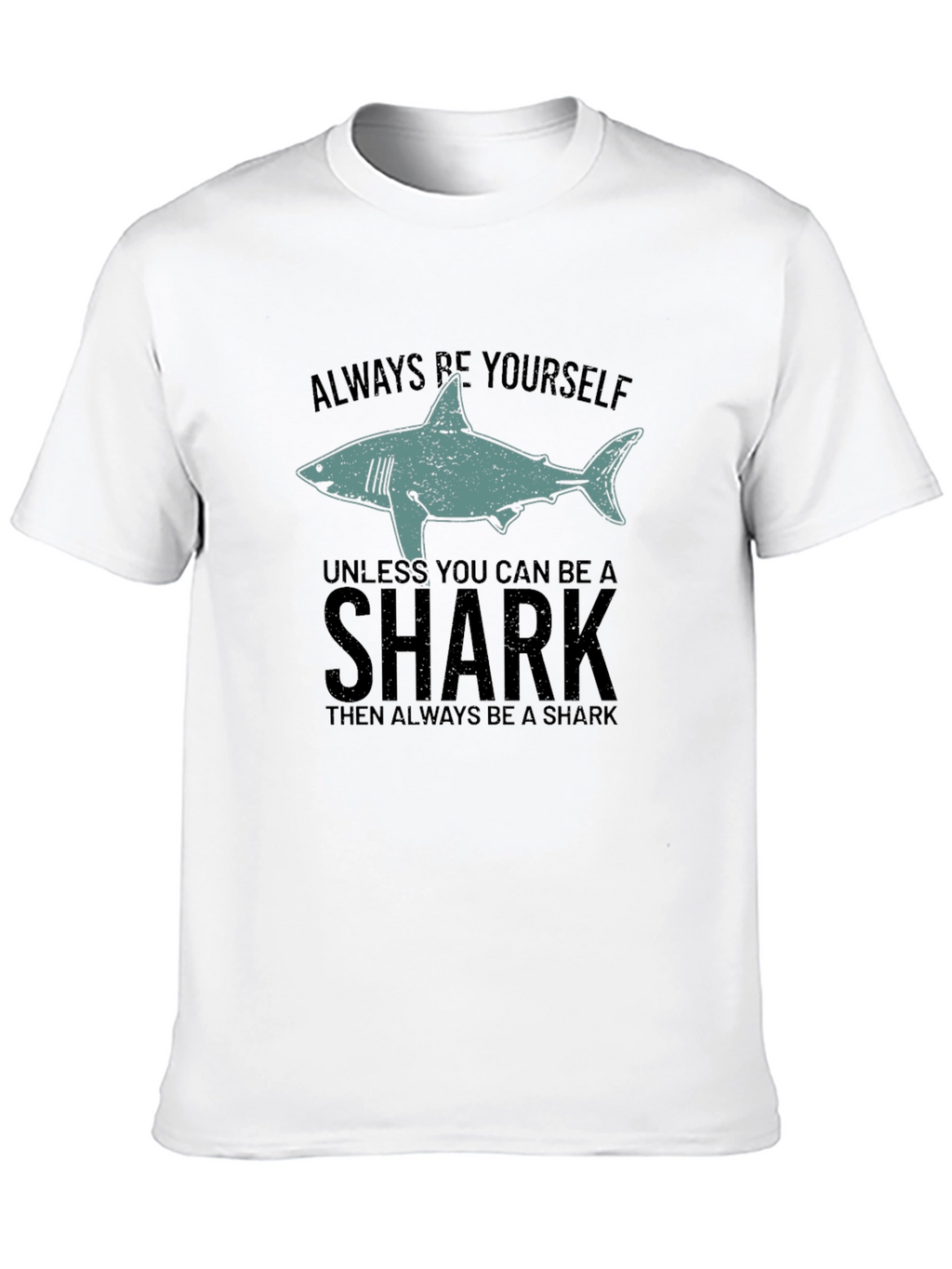 Be Yourself Shark Mens Graphic Tee