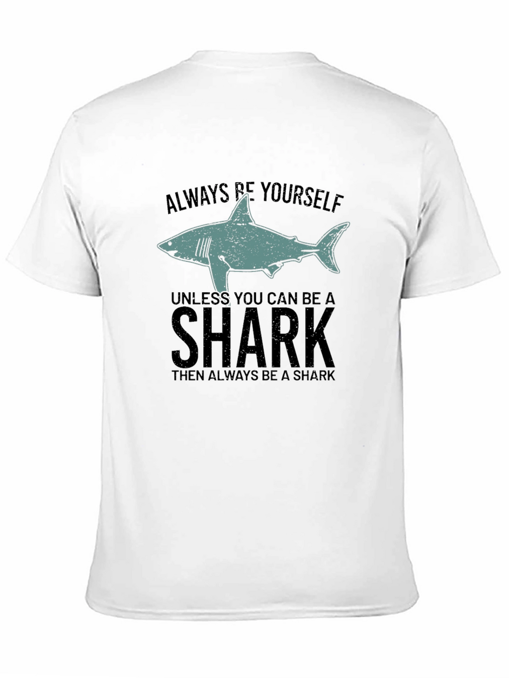 Be Yourself Shark Mens Graphic Tee