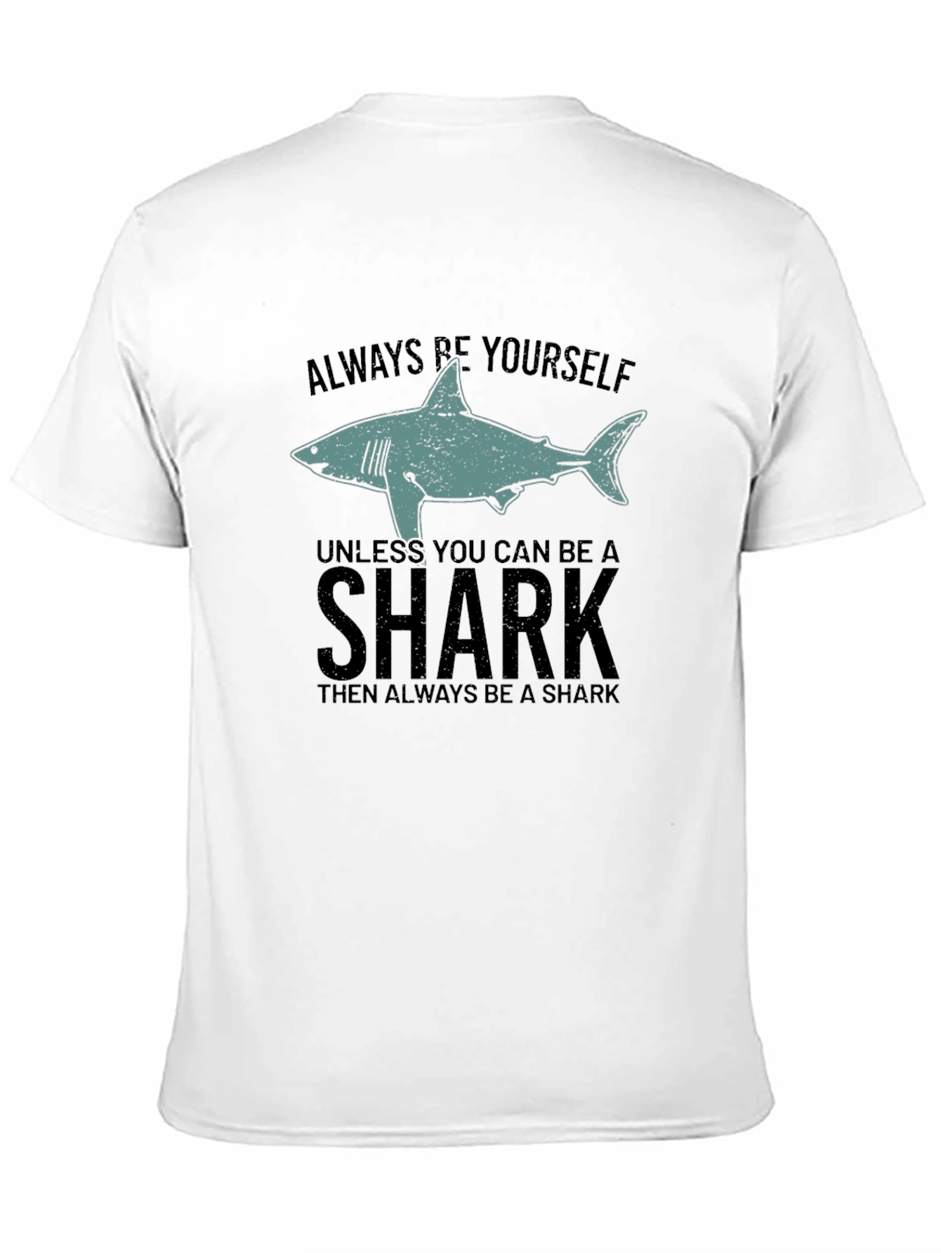 Be Yourself Shark Mens Graphic Tee