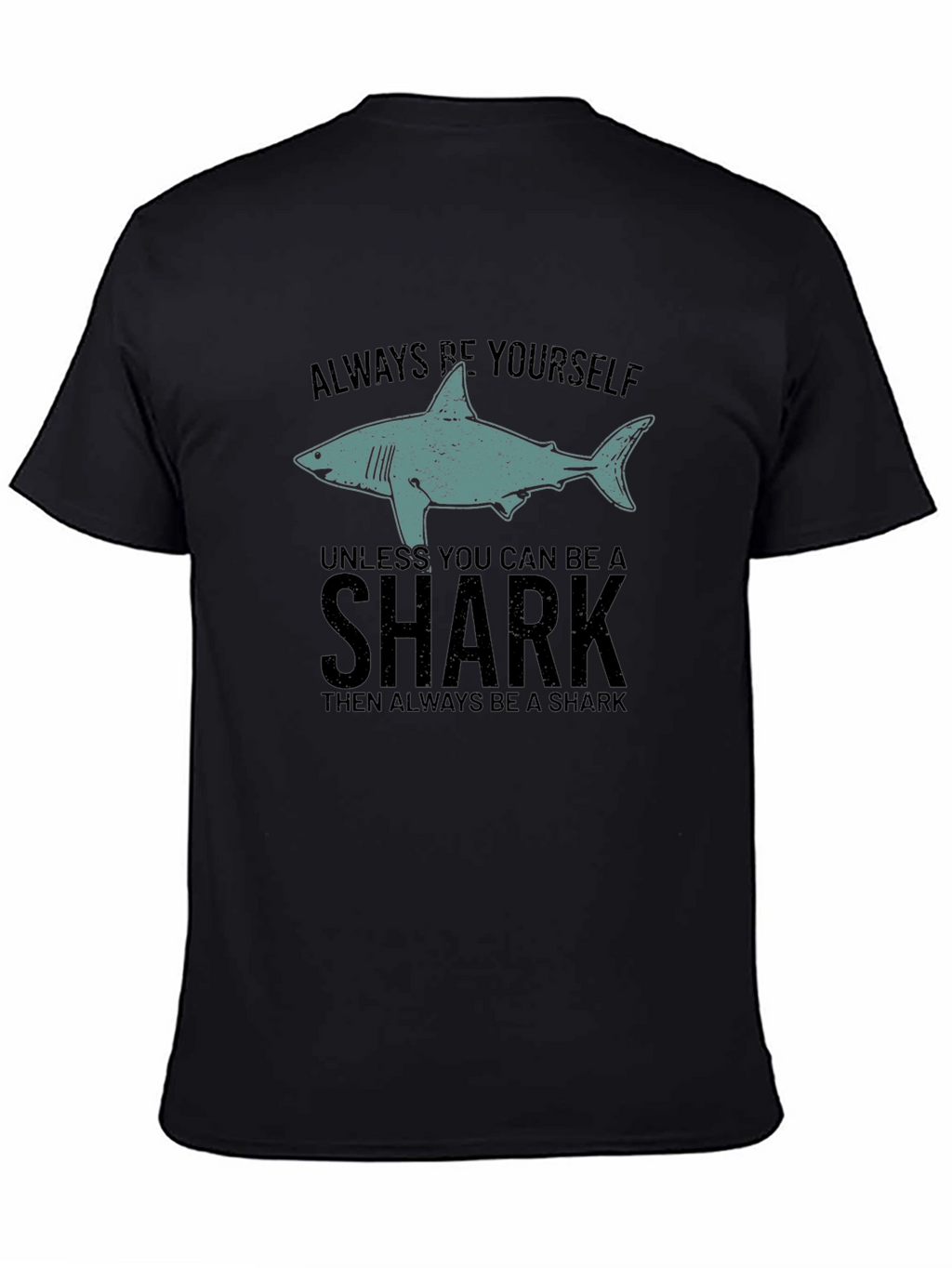 Be Yourself Shark Mens Graphic Tee