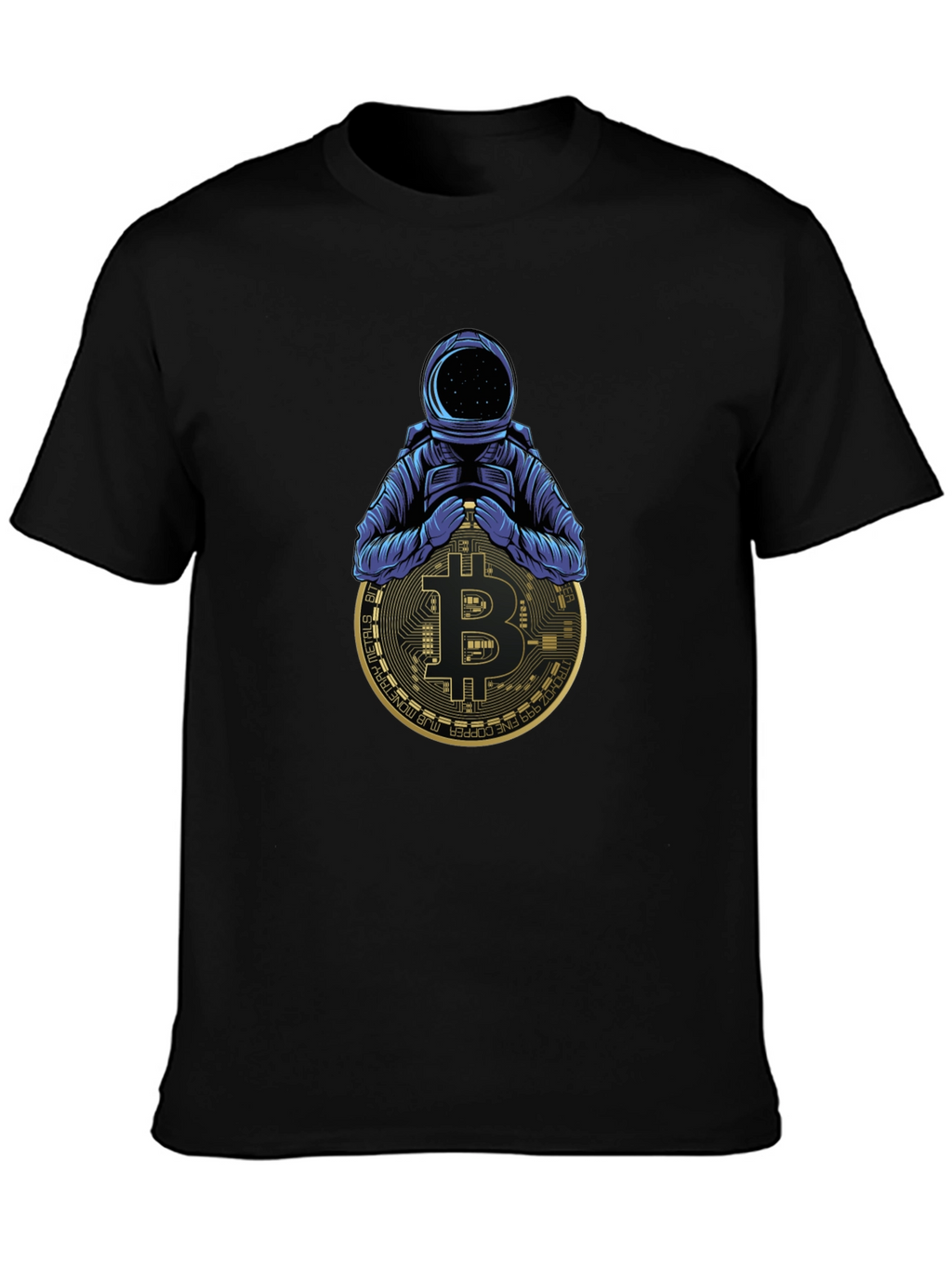 Bitcoin Astronaut Black T-Shirt