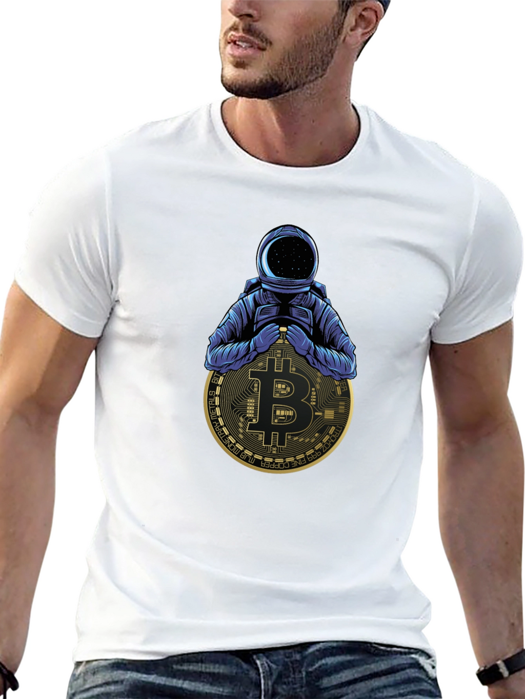 Bitcoin Astronaut Black T-Shirt