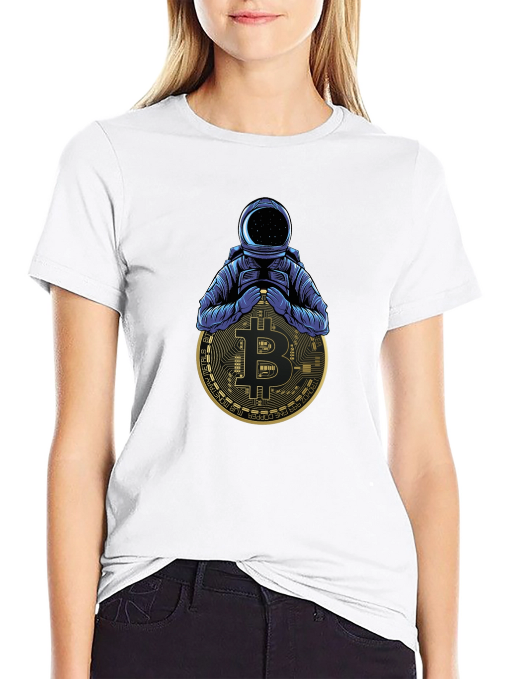 Bitcoin Astronaut Black T-Shirt