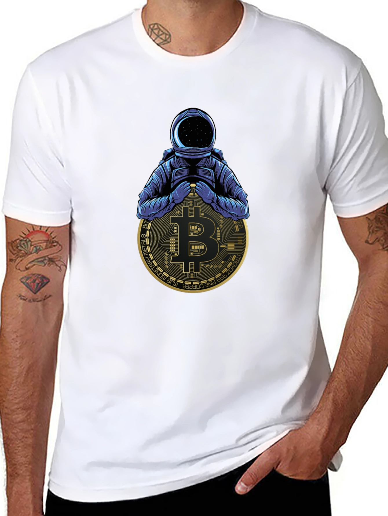 Bitcoin Astronaut Black T-Shirt