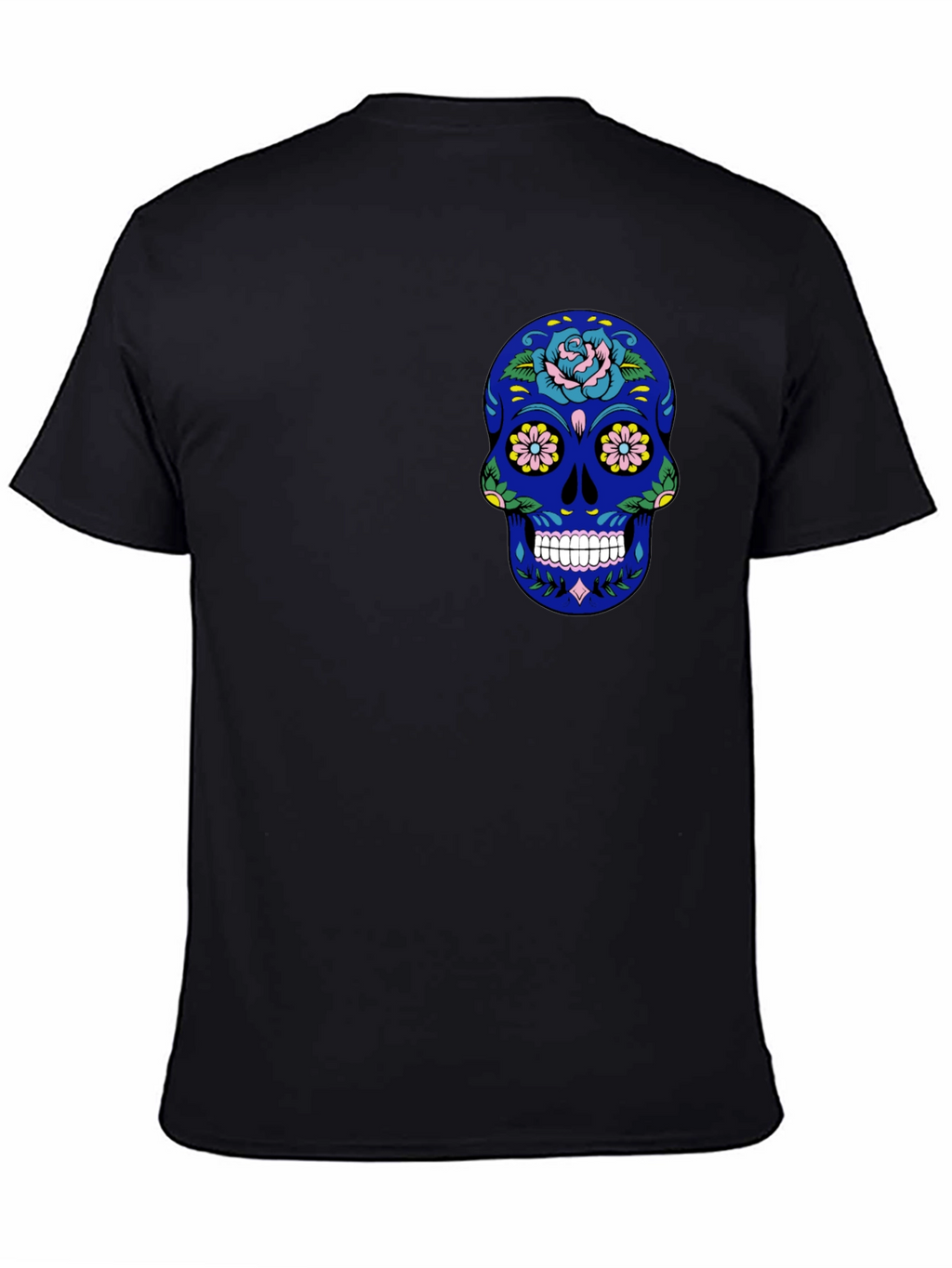 Sugar Skull Graphic Tee - Mens Black T-Shirt