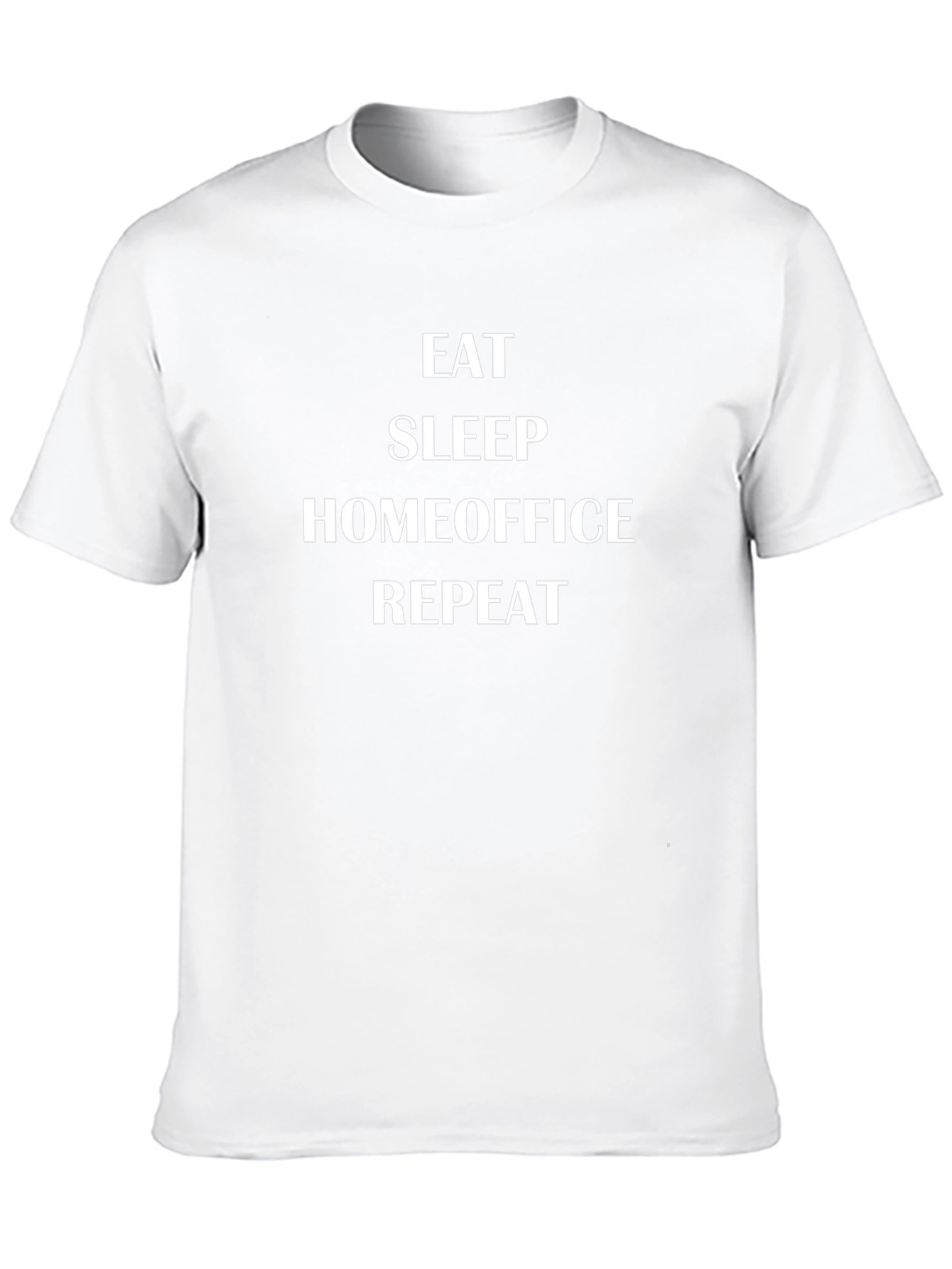 Eat Sleep Homeoffice Repeat Black T-Shirt