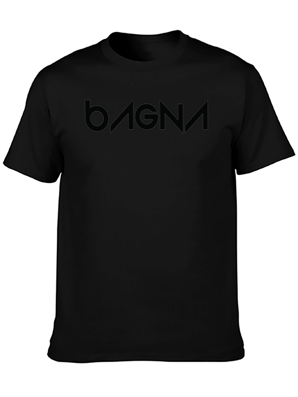 Bagna Black T-Shirt - Modern Minimalist Design