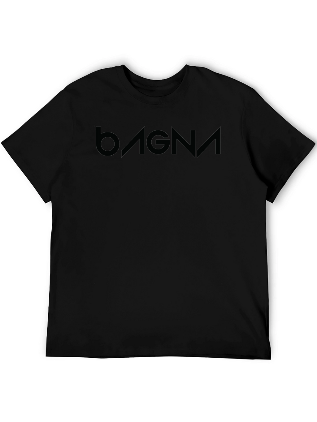 Bagna Black T-Shirt - Modern Minimalist Design