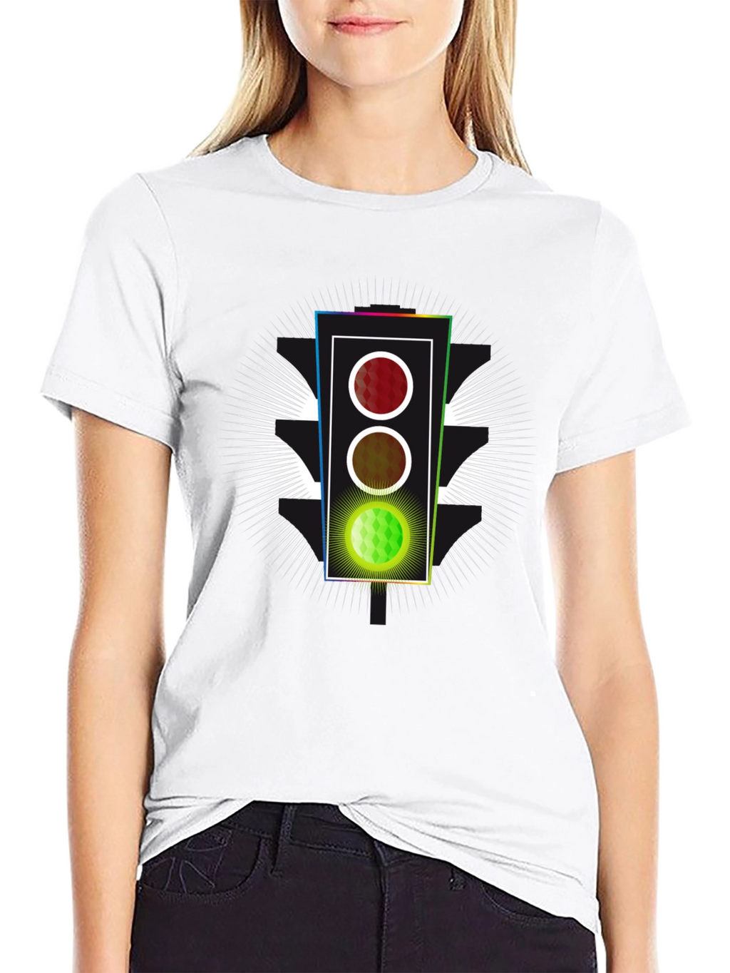 Traffic Light Graphic Tee - Green Means Go!
